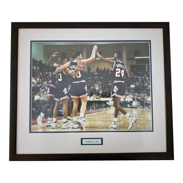 1990 Huskymania Locker Room Framed Photo
