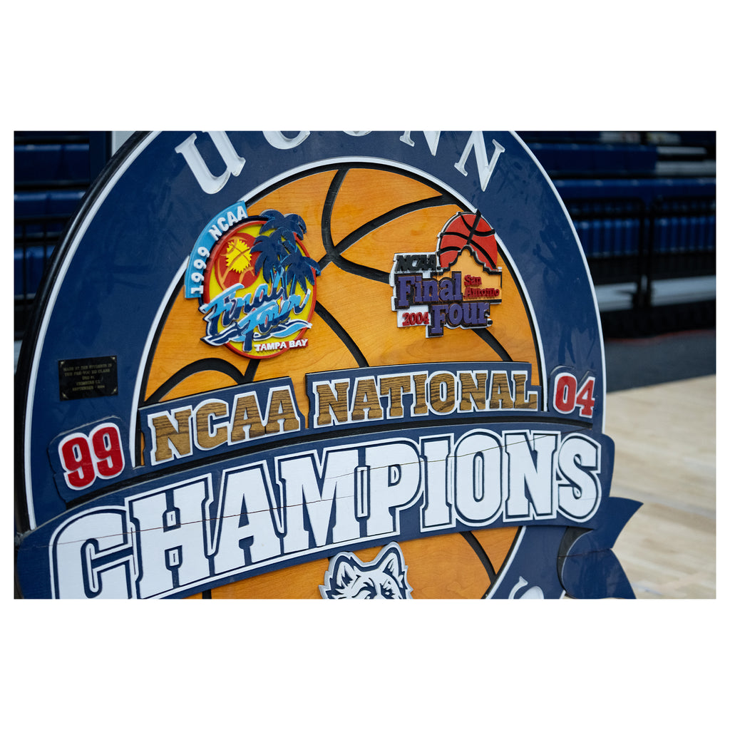 UConn Men’s 1999/2004 National Champions Wooden Sign