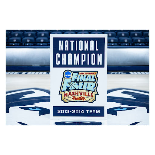 Coach Auriemma Autographed 2014 Women’s National Champion Team Huskies of Honor Sign
