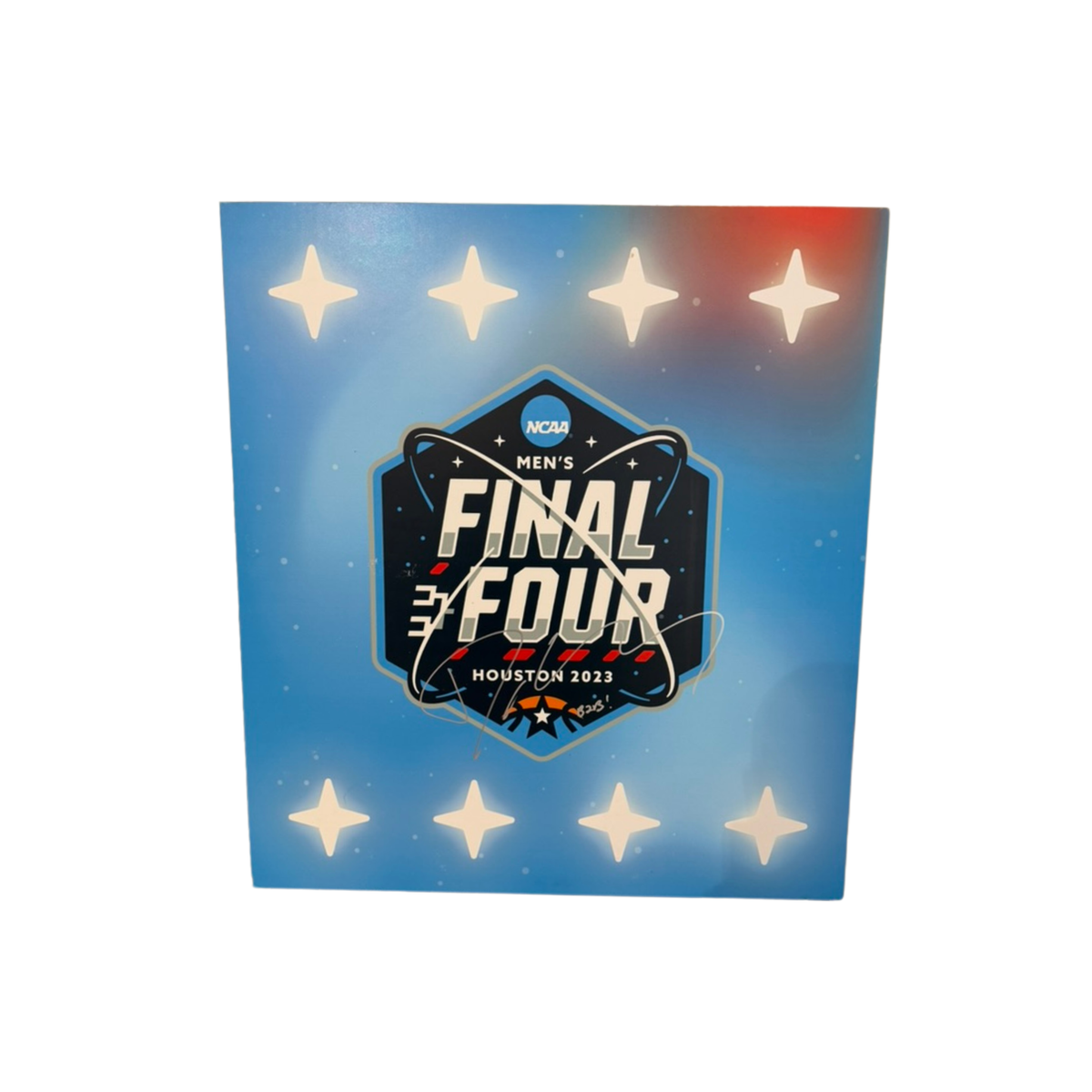 2023 Men's Final Four Logo Sign Autographed by Dan Hurley