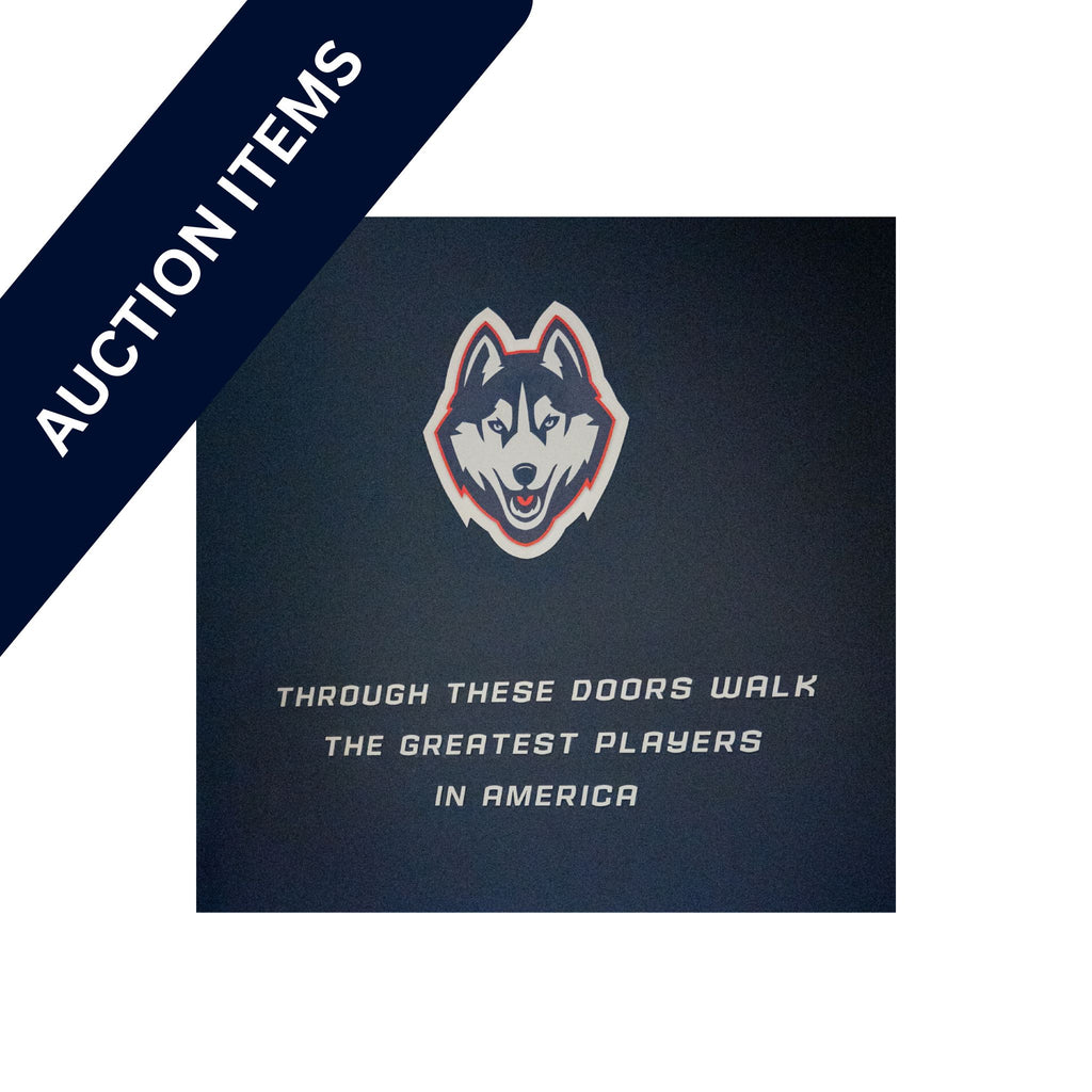 Through These Doors Letters & UConn Husky