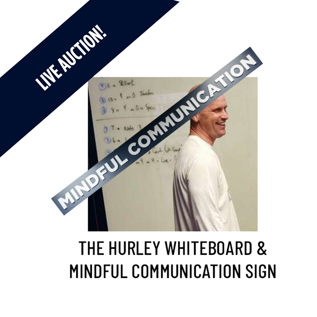 Coach Hurley Autographed Motivational Display & Game-Used Dry Erase Board