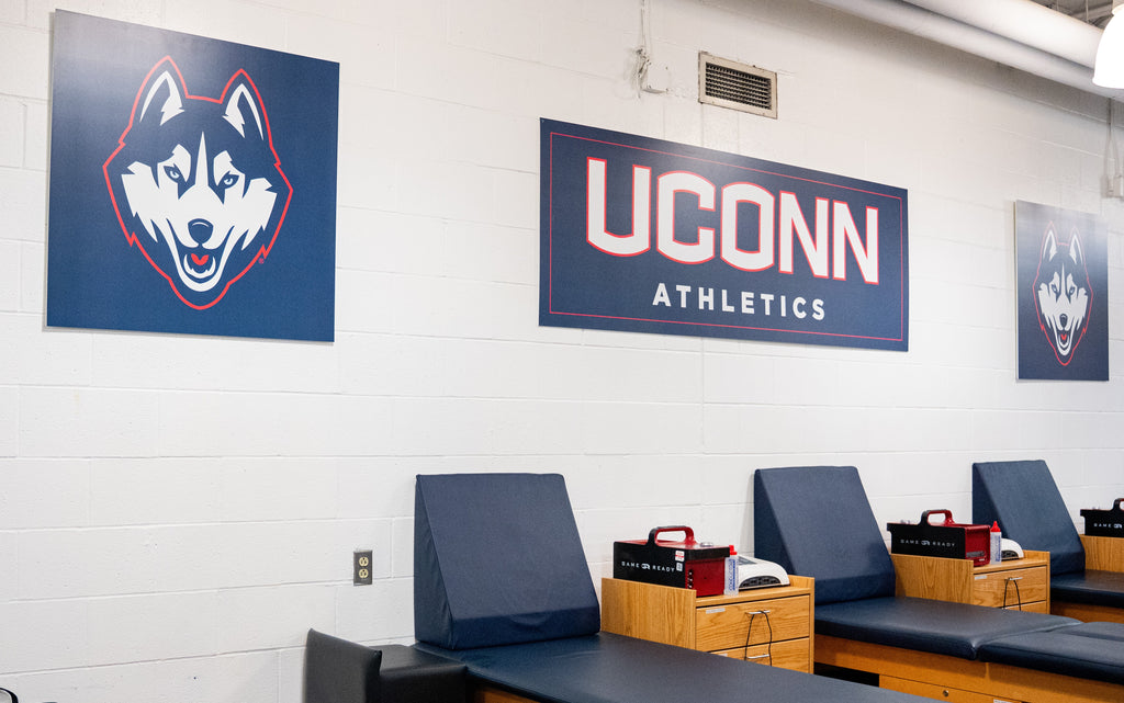 UConn Athletic Training Room Large Husky Wall Logo