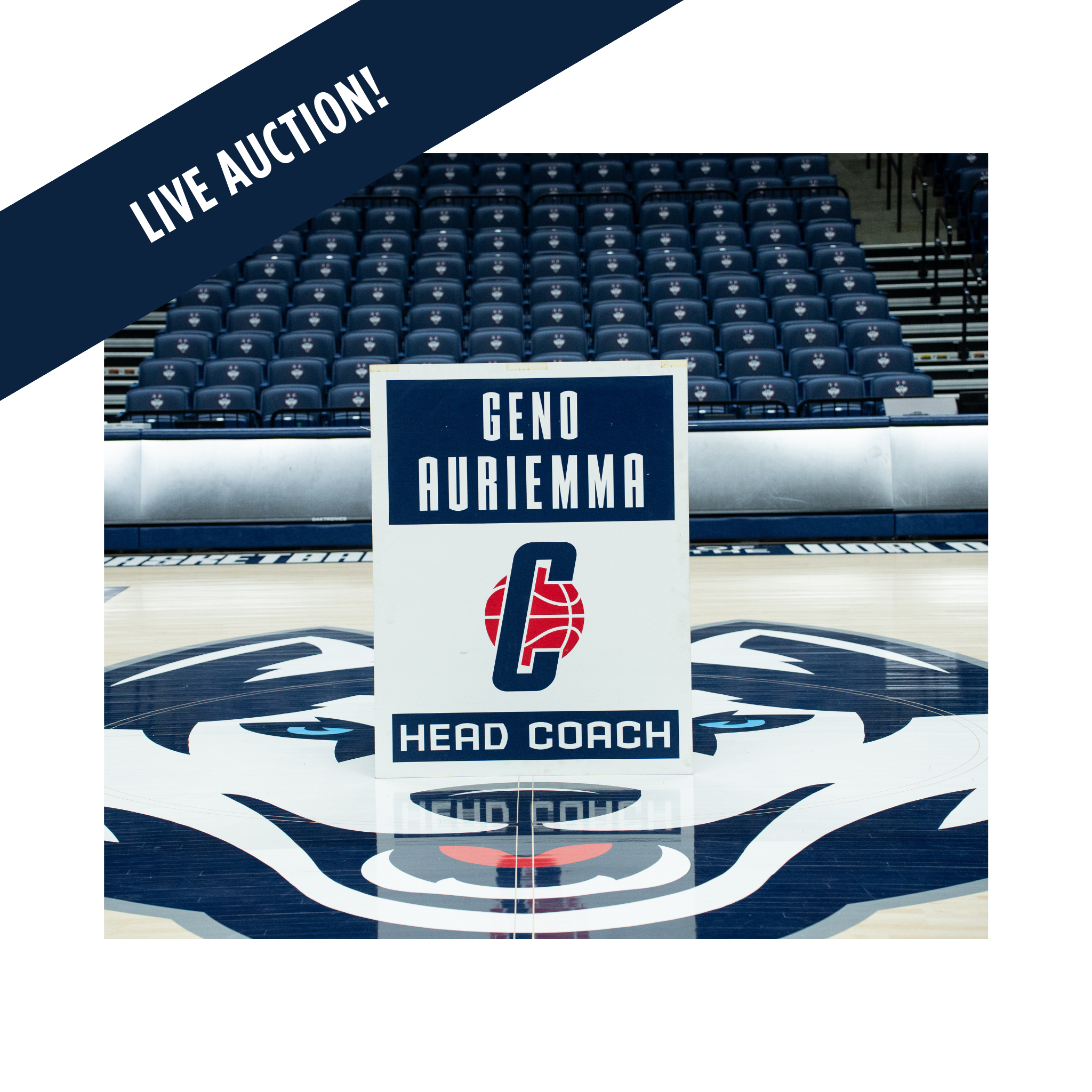 Autographed Geno Auriemma "Huskies of Honor" Sign