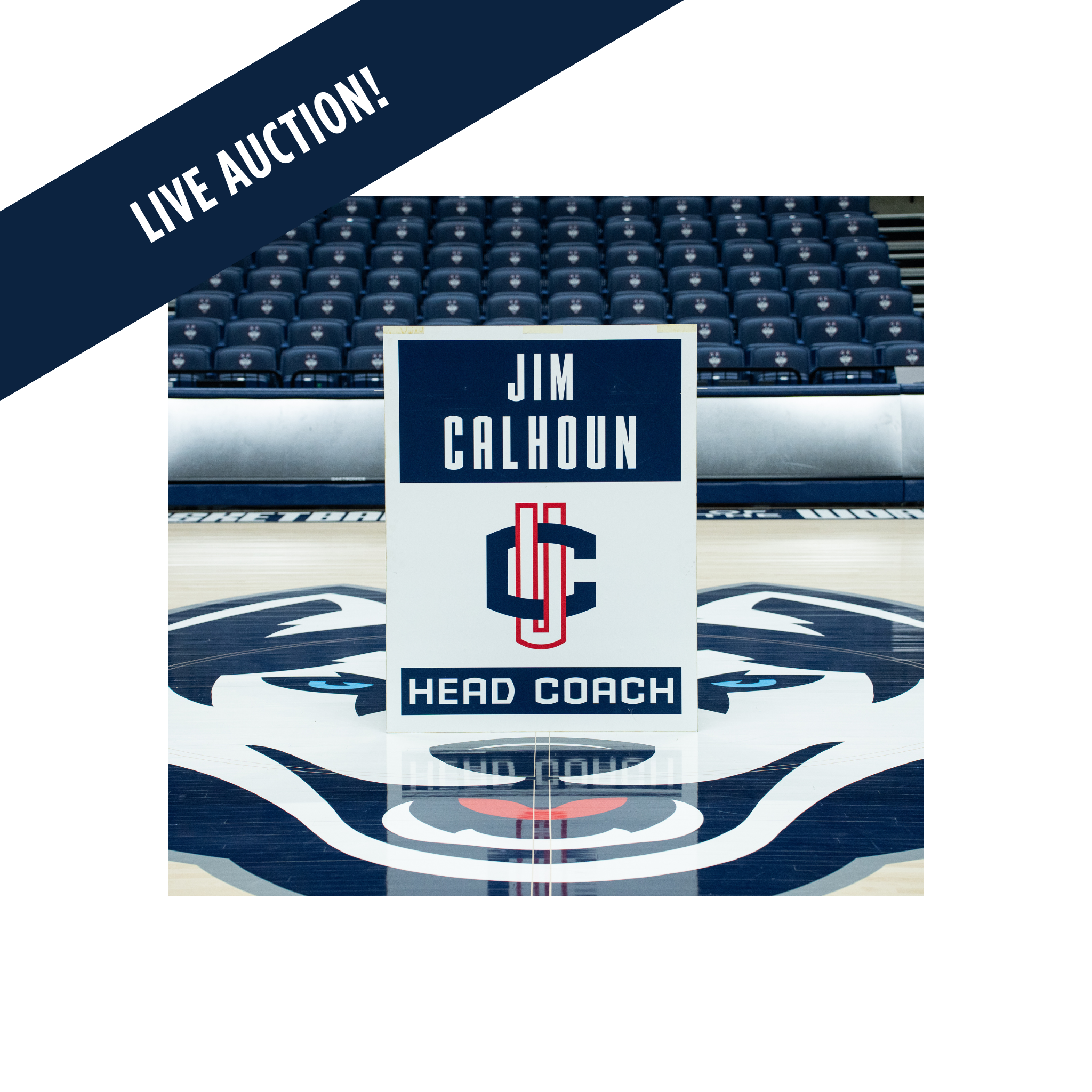 Jim Calhoun – Gampel Pavilion "Huskies of Honor" Sign