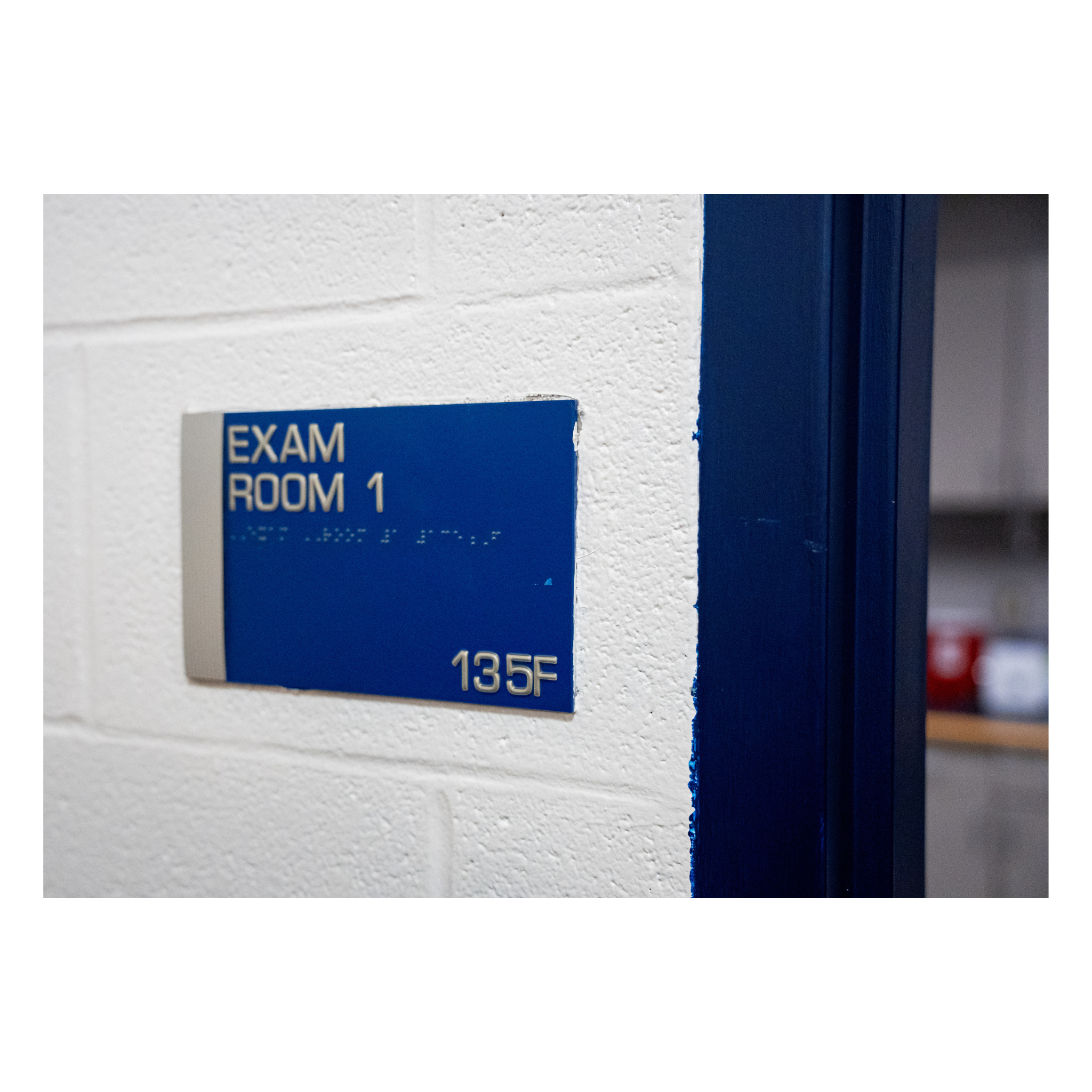 Original Gampel Pavilion (1990) "Exam Room 1" Small Sign