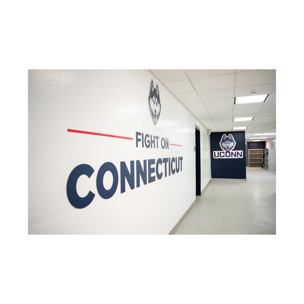 "Fight On Connecticut" Large Wall Sign