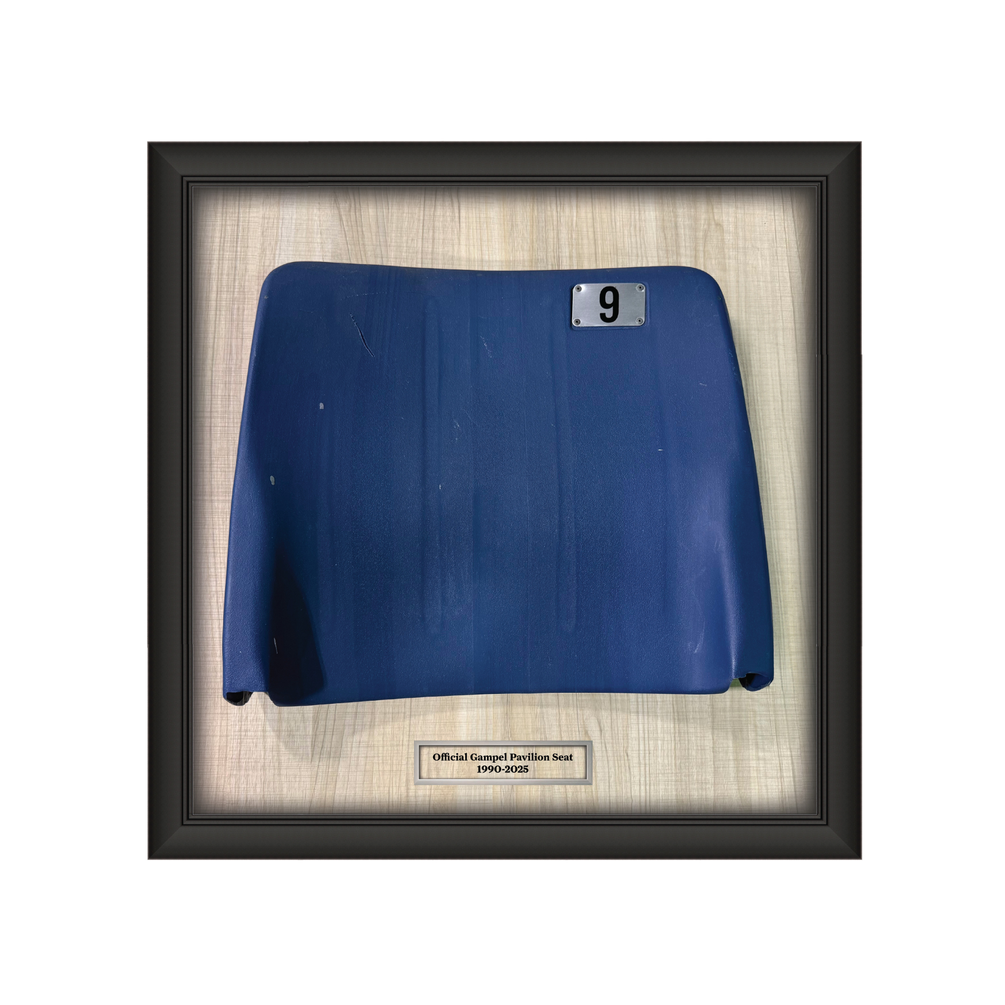 Gampel Pavilion Seat Back Shadow Box Collectible