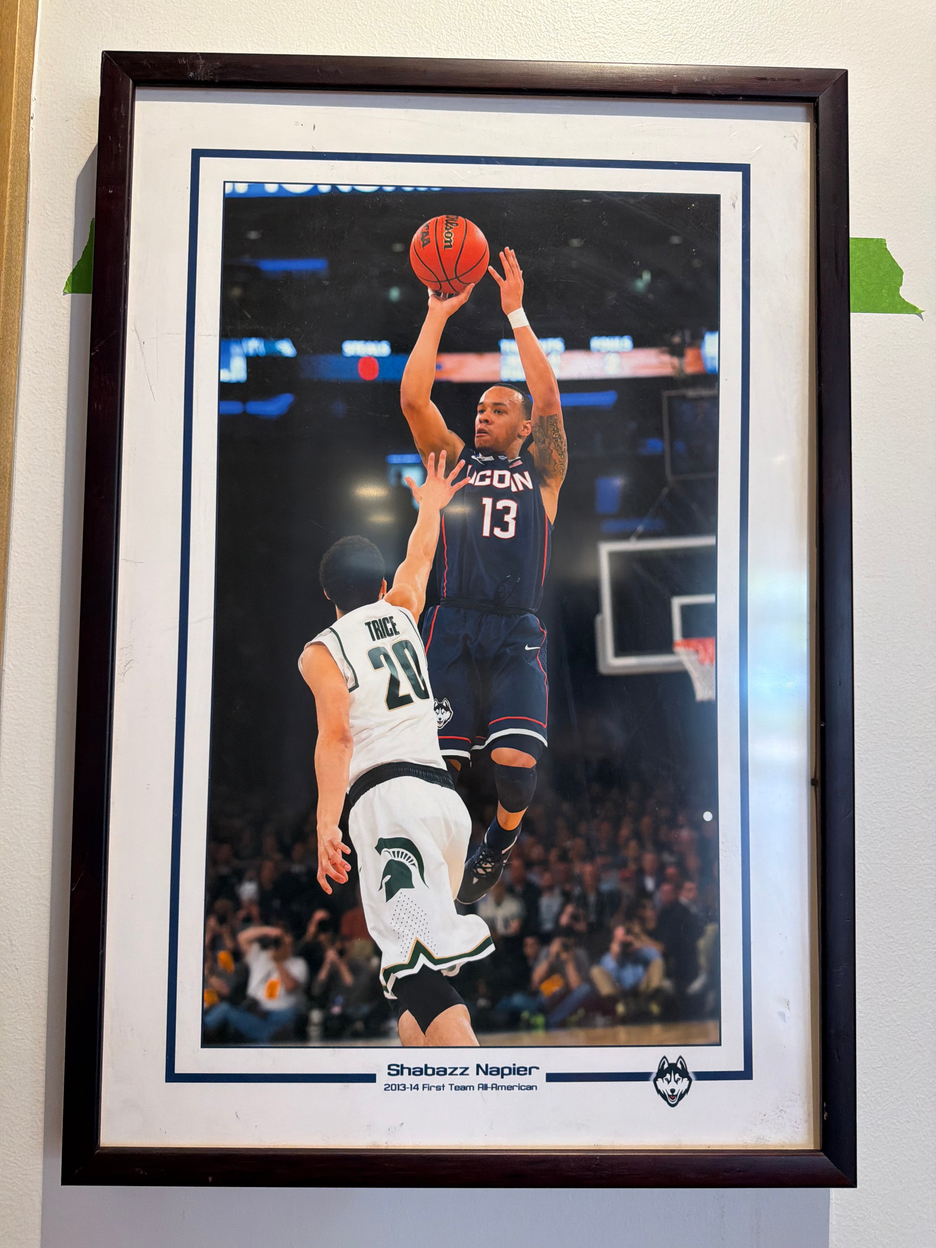 Shabazz Napier 2013-2014 First Team All-American Framed Photo
