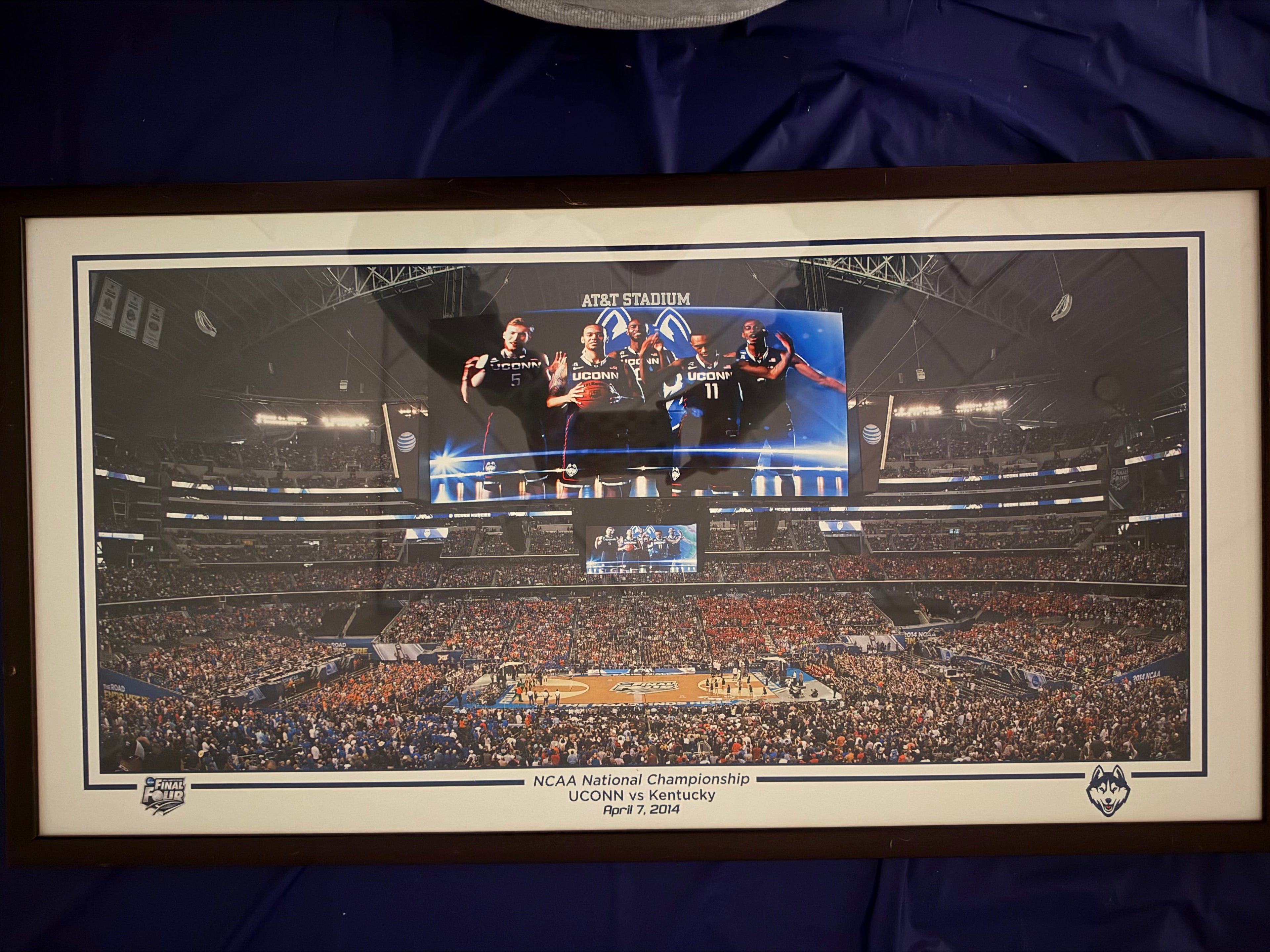 2014 Men's National Championship Panoramic Court Framed Photo
