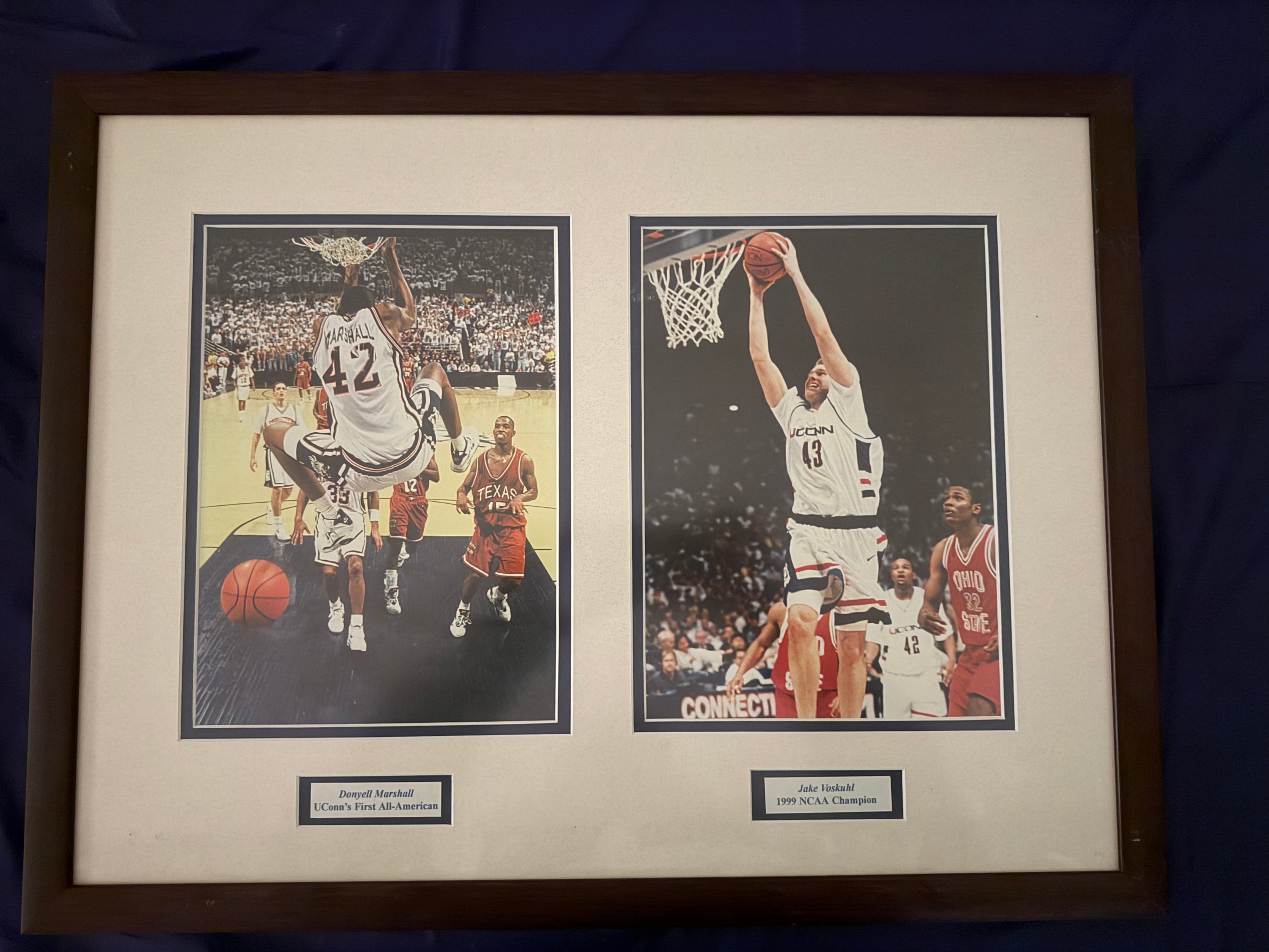 Donyell Marshall/Jake Voskuhl Framed Photo