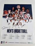 2025-2026 Men's Basketball Schedule Signed Poster