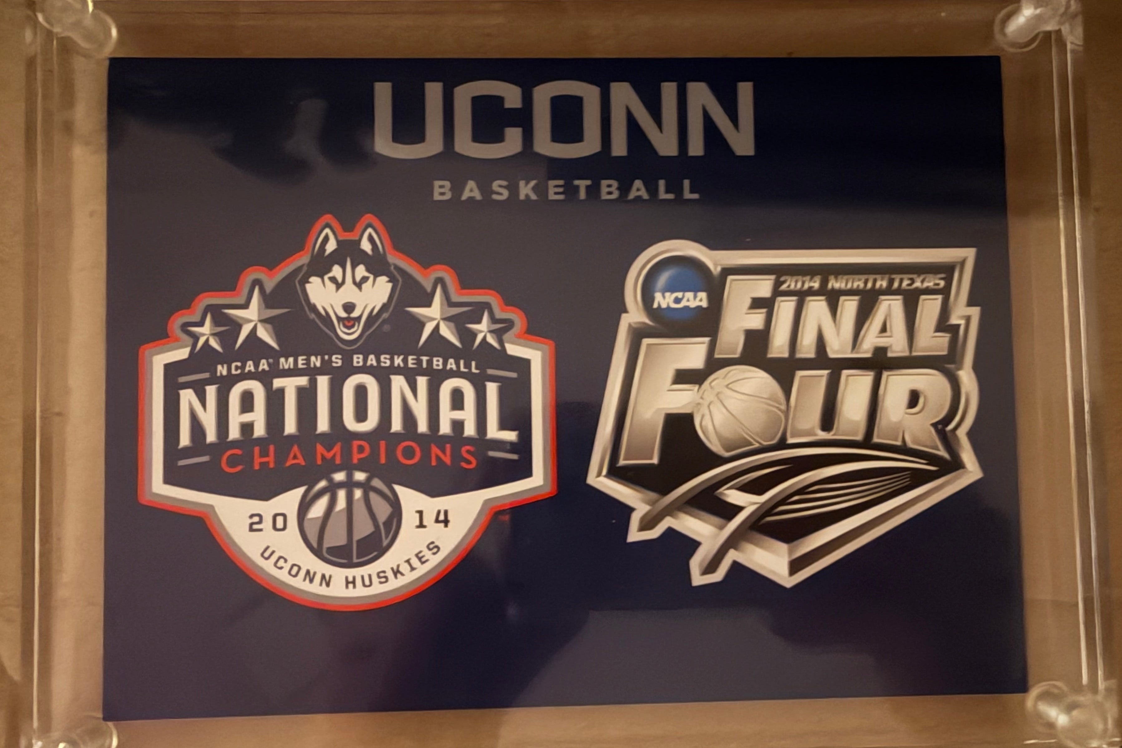 UConn Men's 2014 National Championship Double Sided Acrylic Block