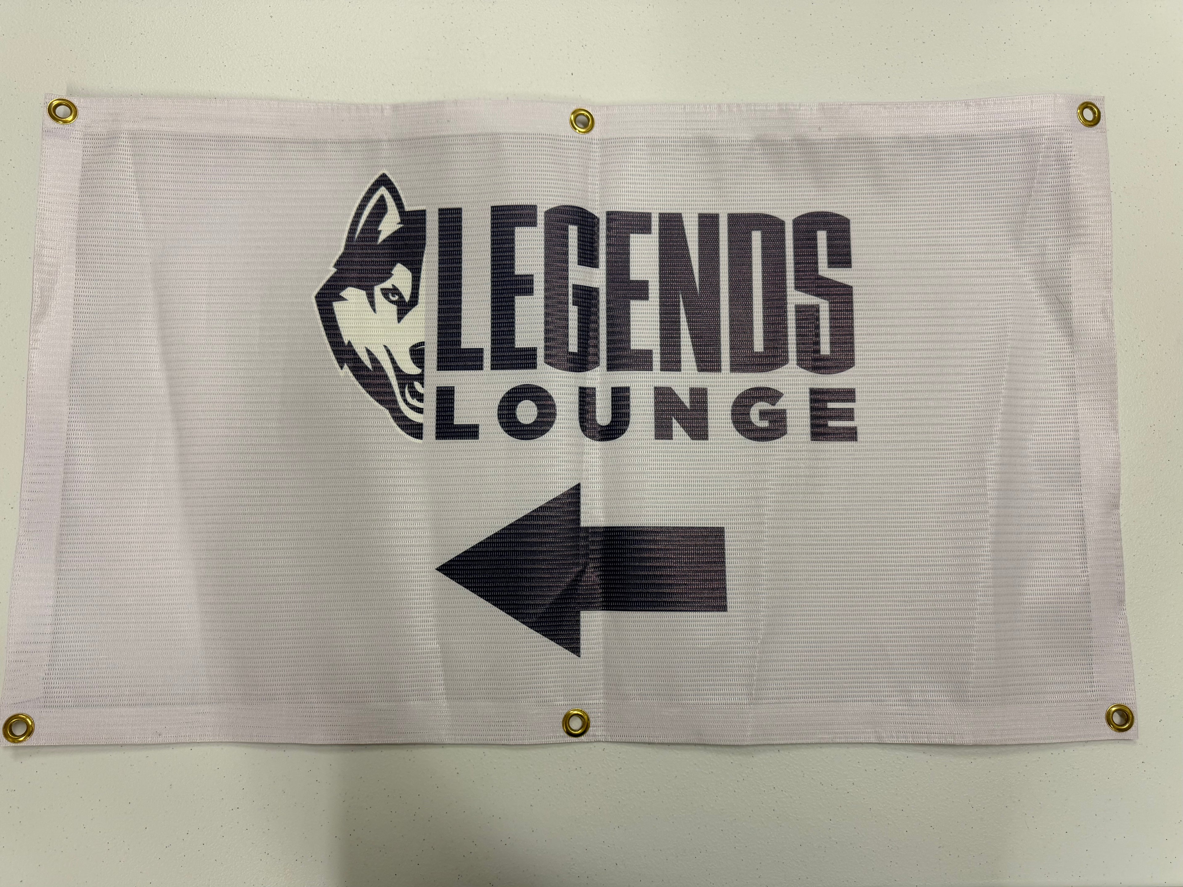 Legends Lounge Mesh Sign