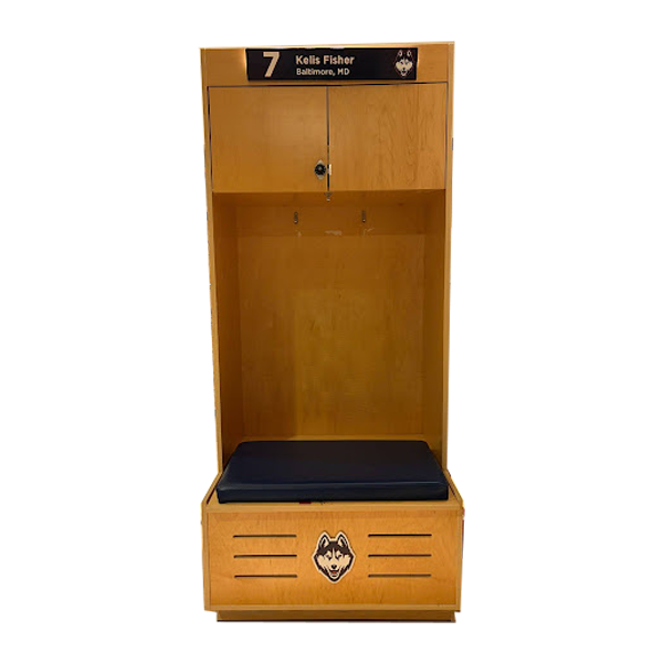 UConn Women's Basketball Game-Used Locker by Kelis Fisher