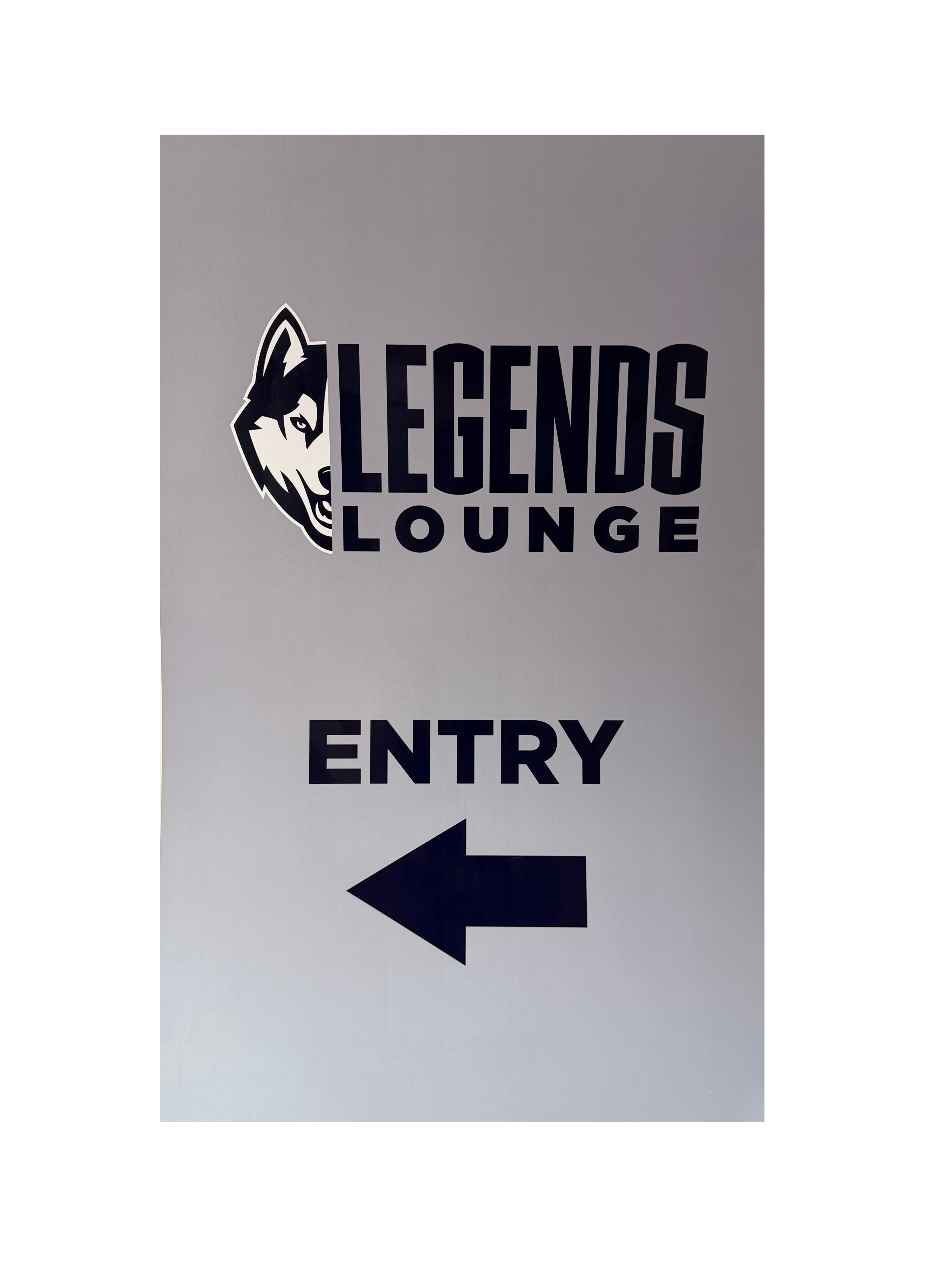 Gampel Pavilion Legends Lounge Entry Sign