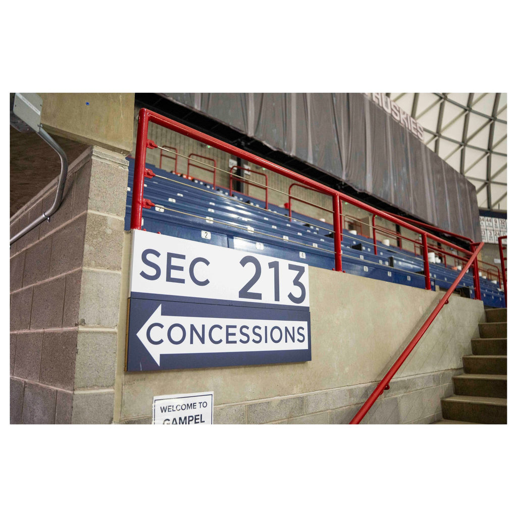 Gampel Pavilion Concession “Arrow Left” Sign