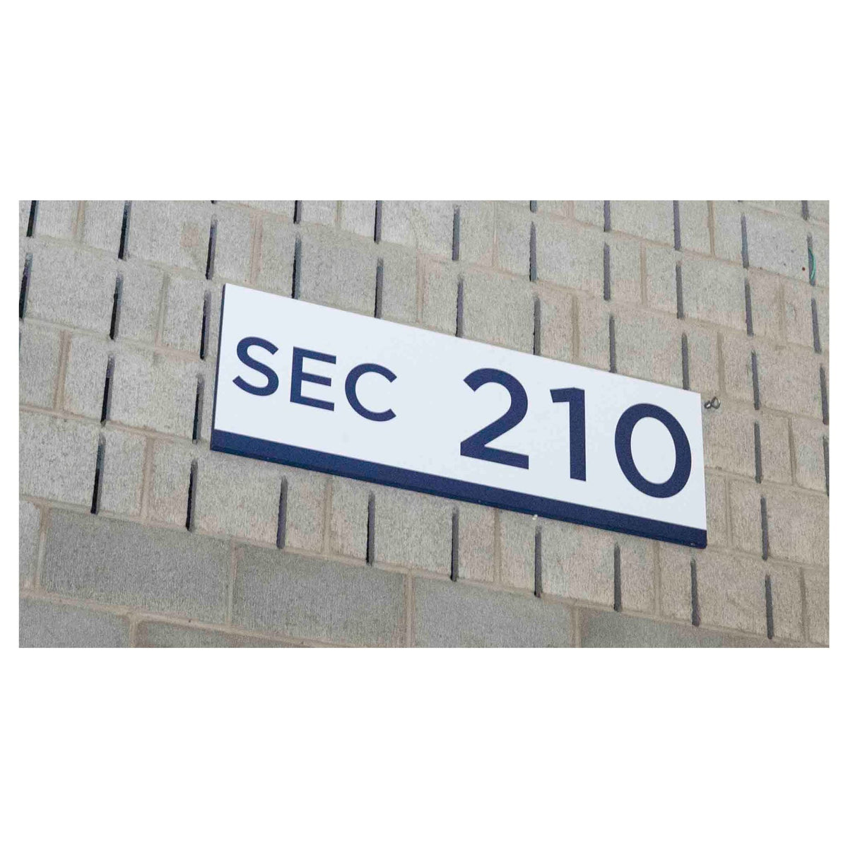 Gampel Pavilion Section 210 Sign