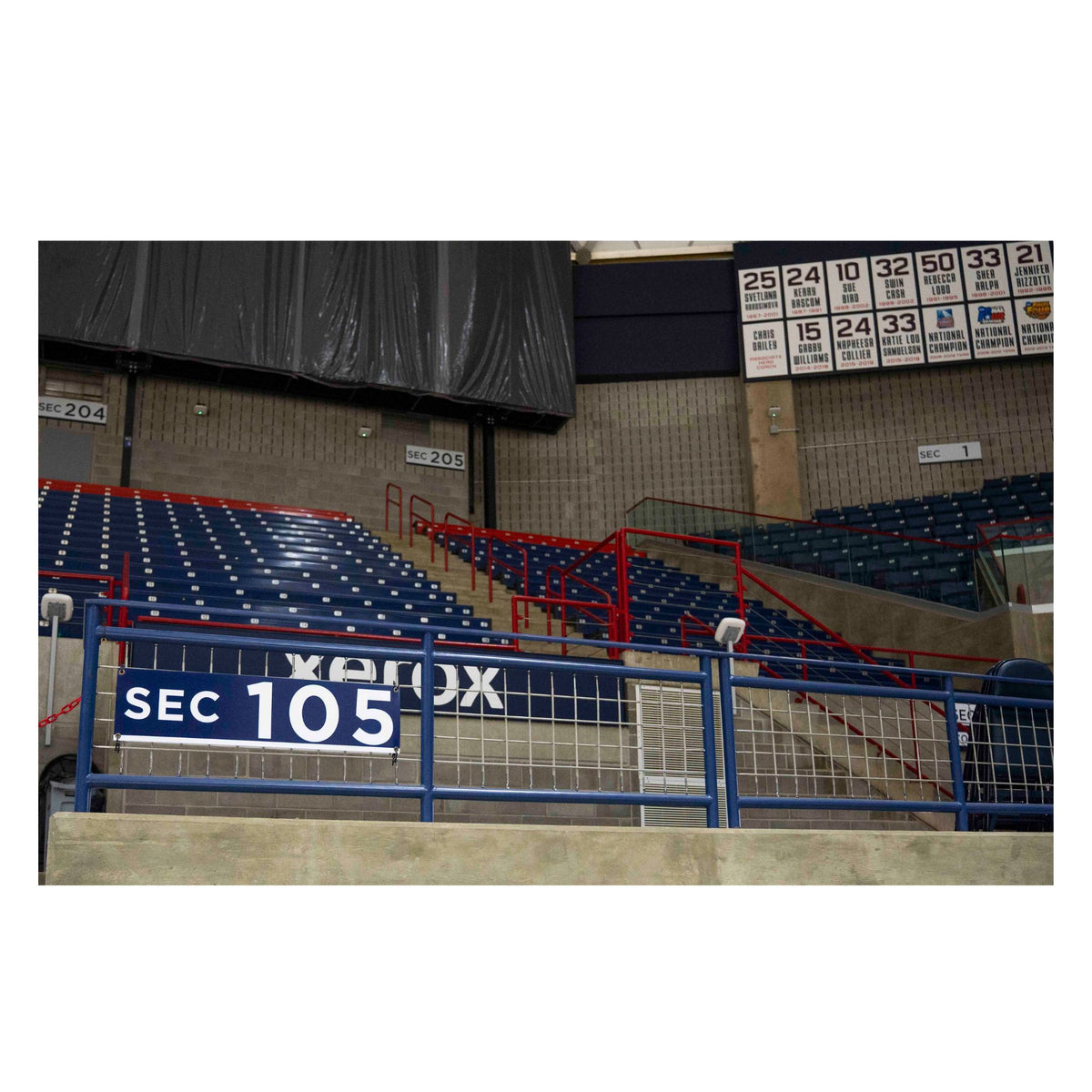 Gampel Pavilion Section 105 Sign - Fundraiser for the UConn Band!