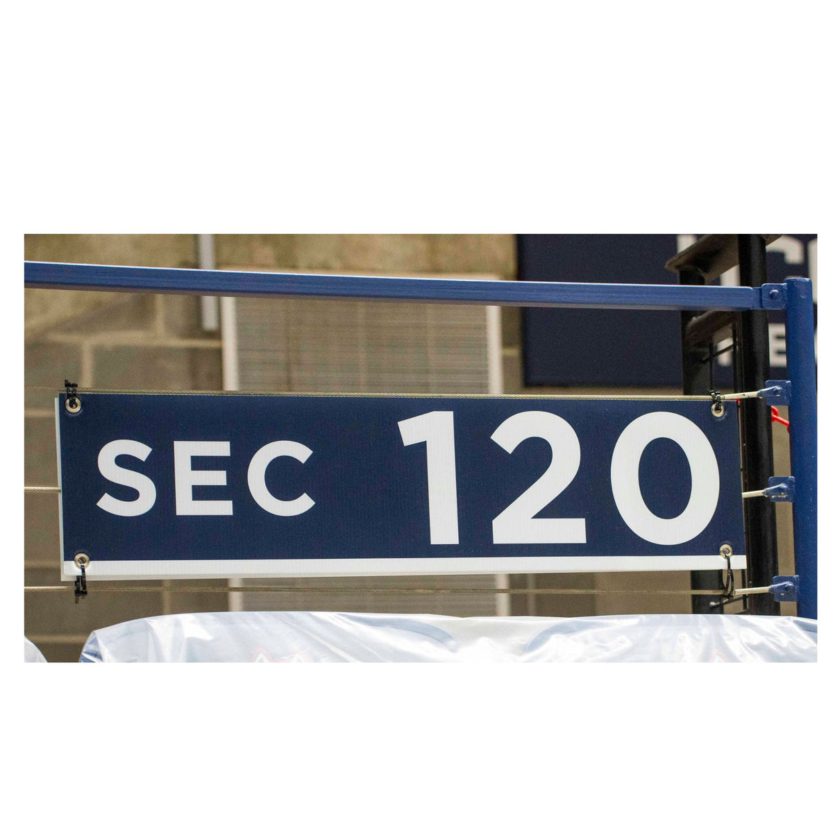 Gampel Pavilion Section 120 Sign - Behind the UConn Bench
