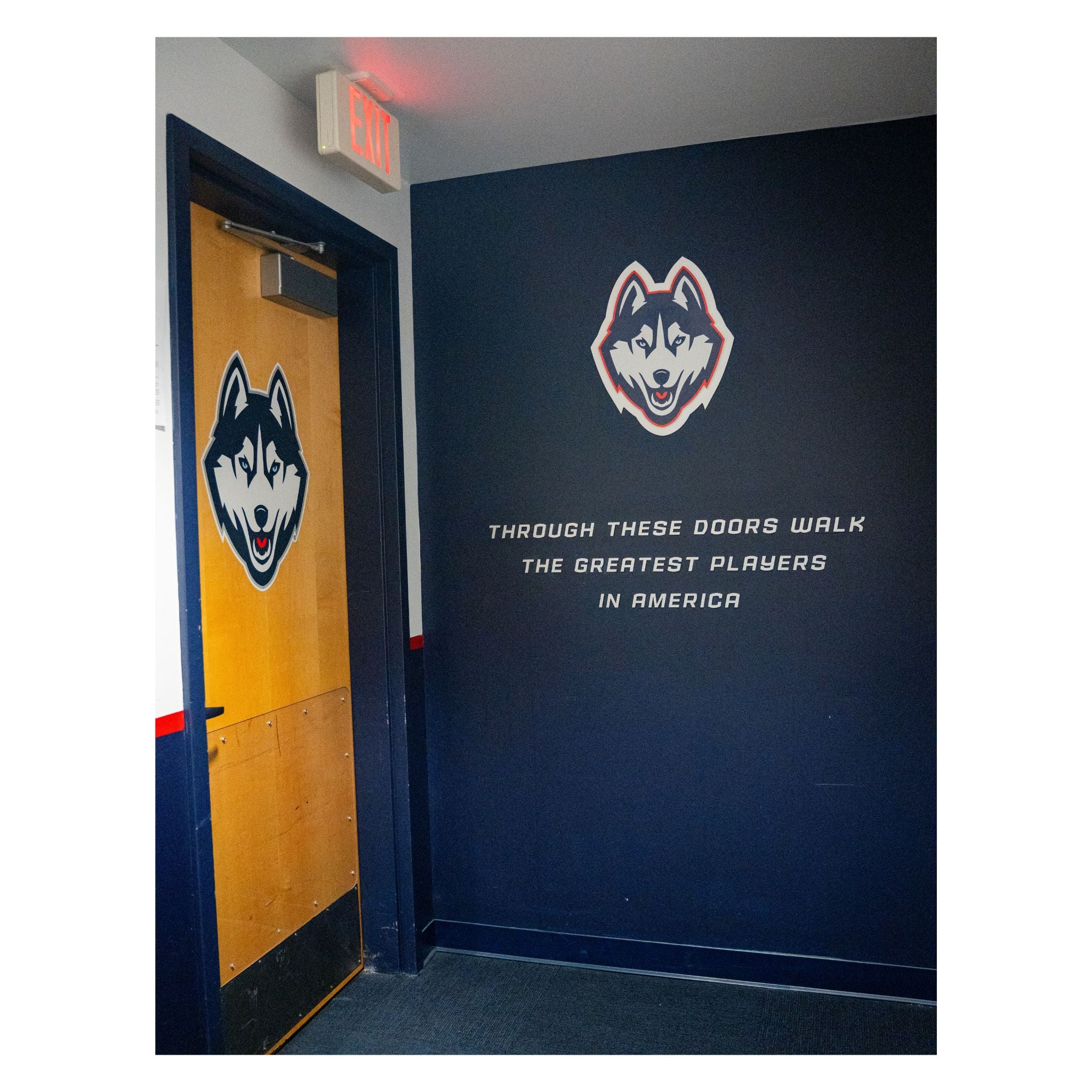 UConn Women’s Locker Room Door