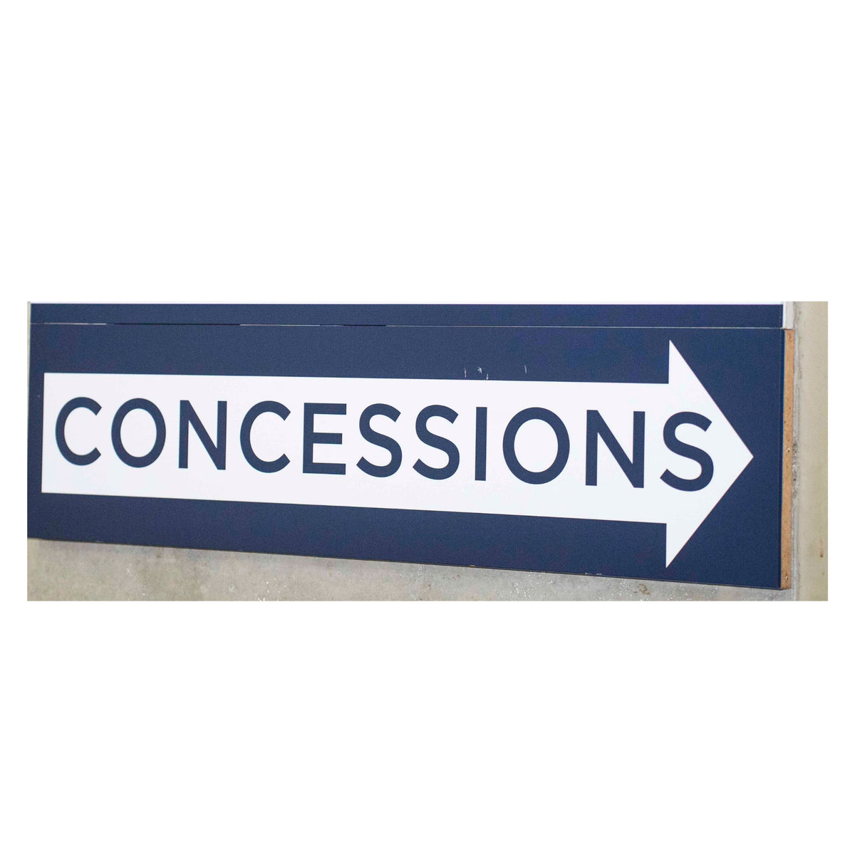 Gampel Pavilion Concession “Arrow Right” Sign