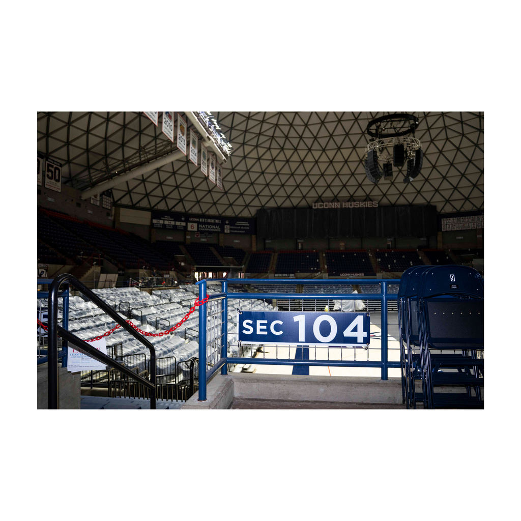 Gampel Pavilion - Section 104 Sign