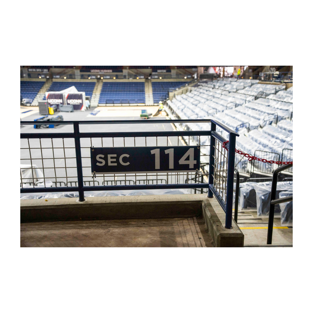 Gampel Pavilion - Section 114 Sign