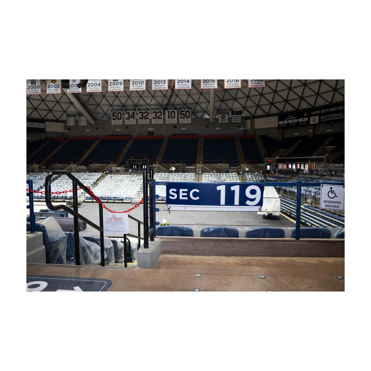 Gampel Pavilion - Section 119 Sign