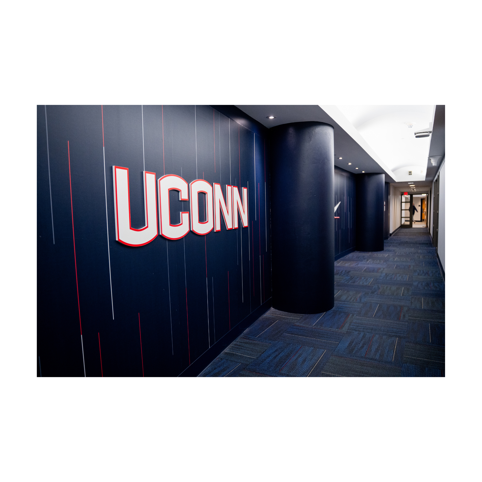 "UCONN" Locker Room Large Hallway Sign