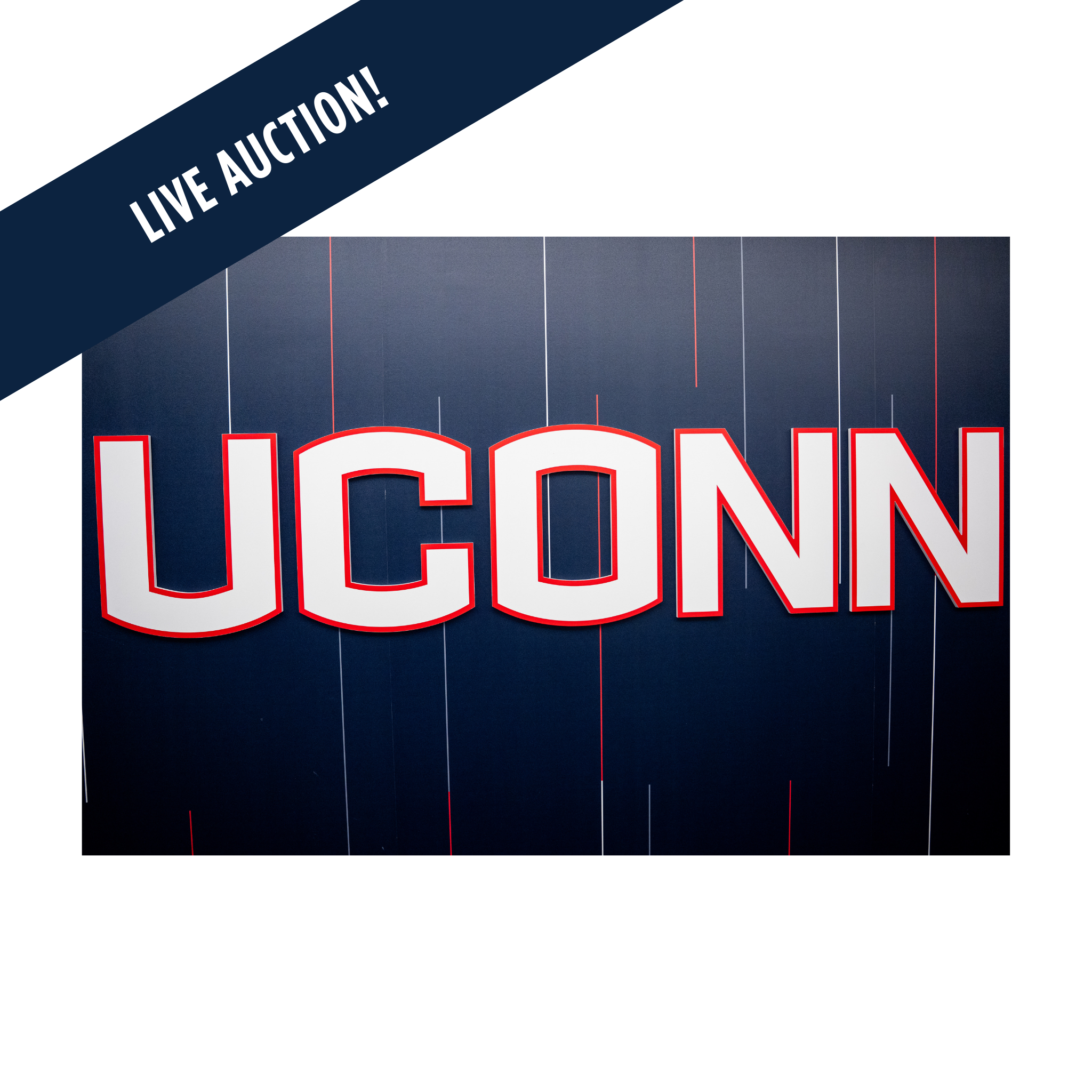 "UCONN" Locker Room Large Hallway Sign