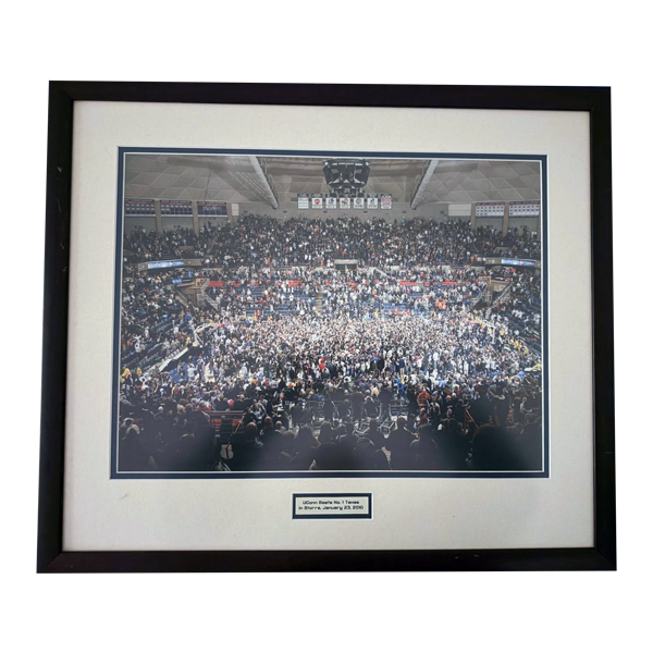 UConn beats #1 Texas Court Storm - Framed Photo From UConn Locker Room