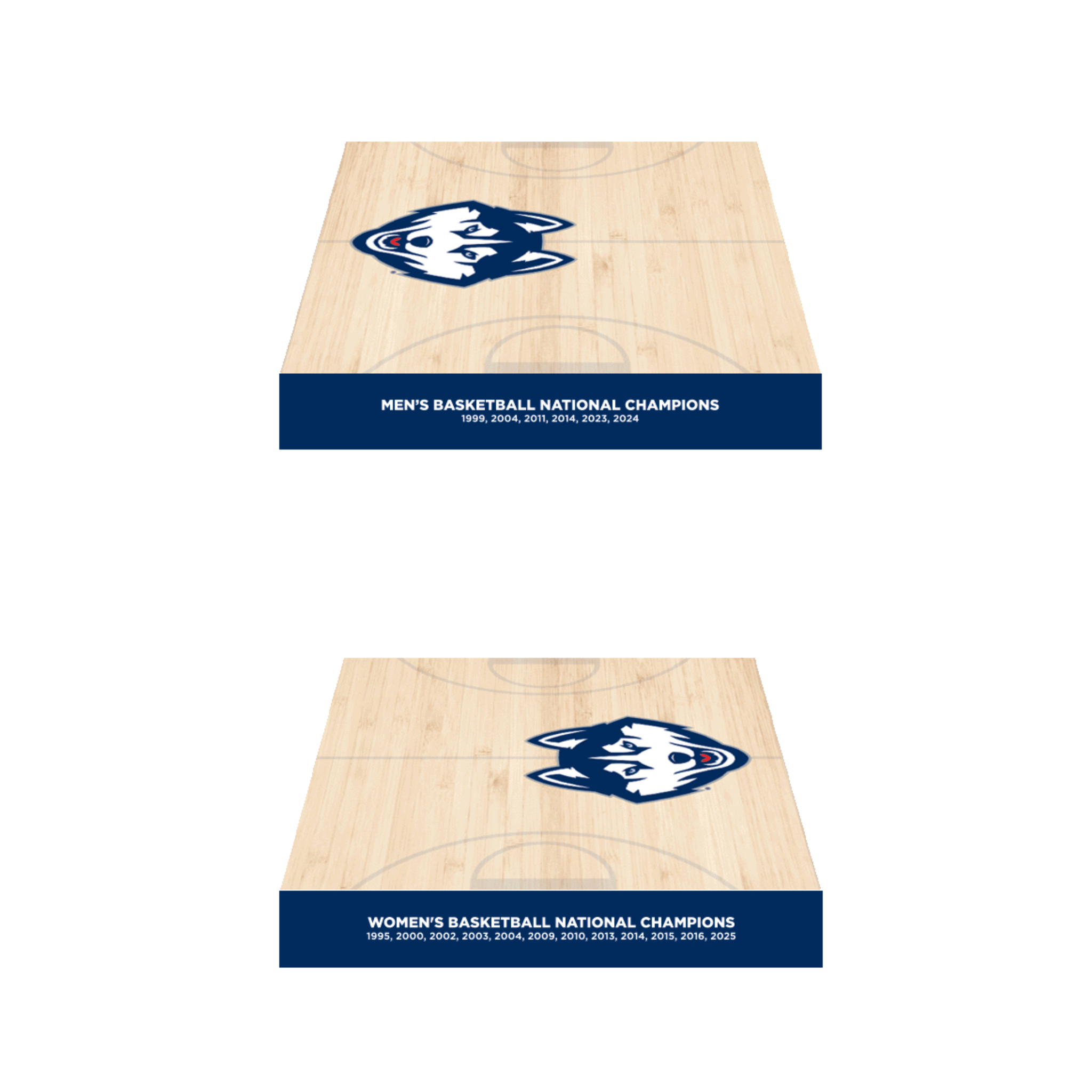 Gampel Pavilion Collectible Seat with Base - Men’s & Women’s Combined National Champions