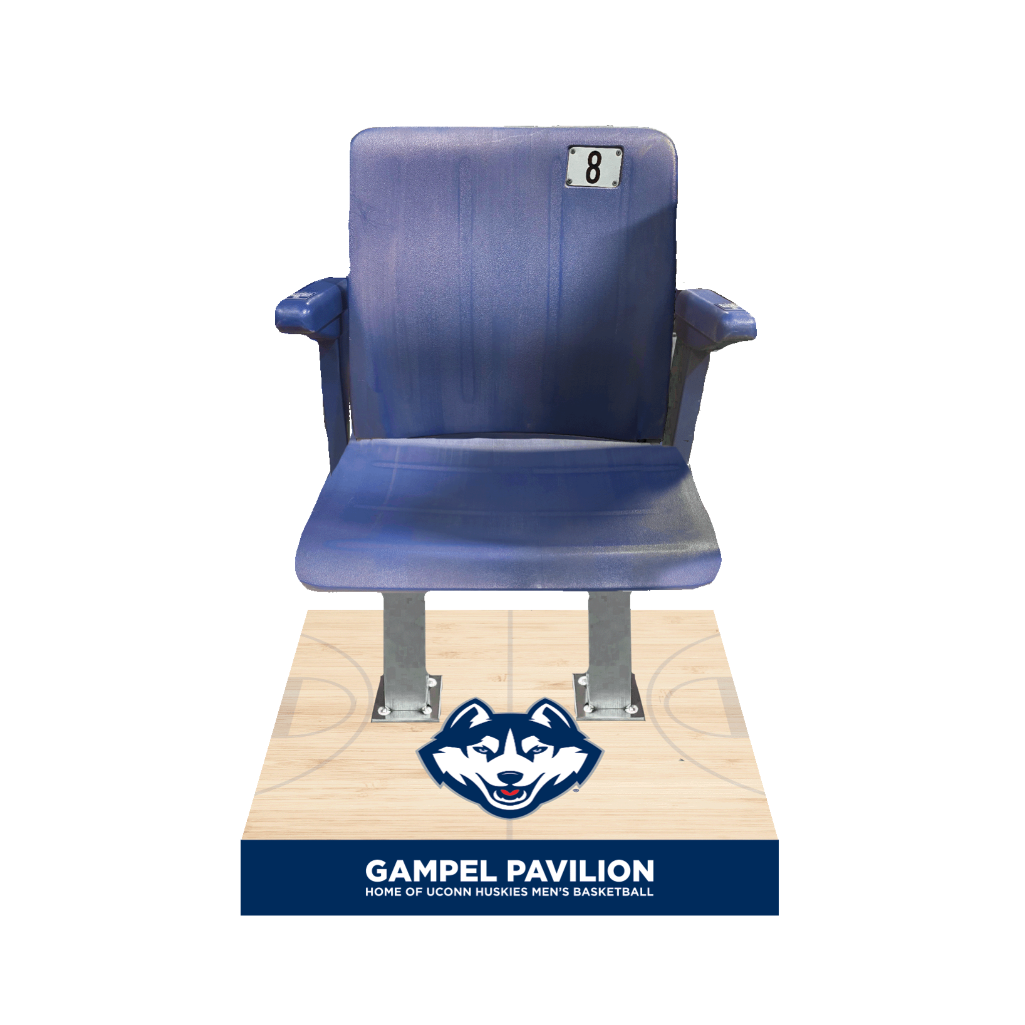 Gampel Pavilion UConn Men’s National Champions Collectible Seat with Base