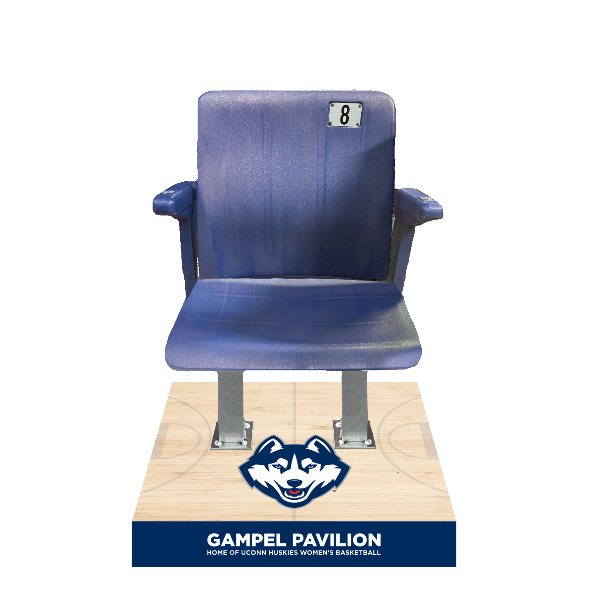 Gampel Pavilion UConn Women’s National Champions Collectible Seat with Base