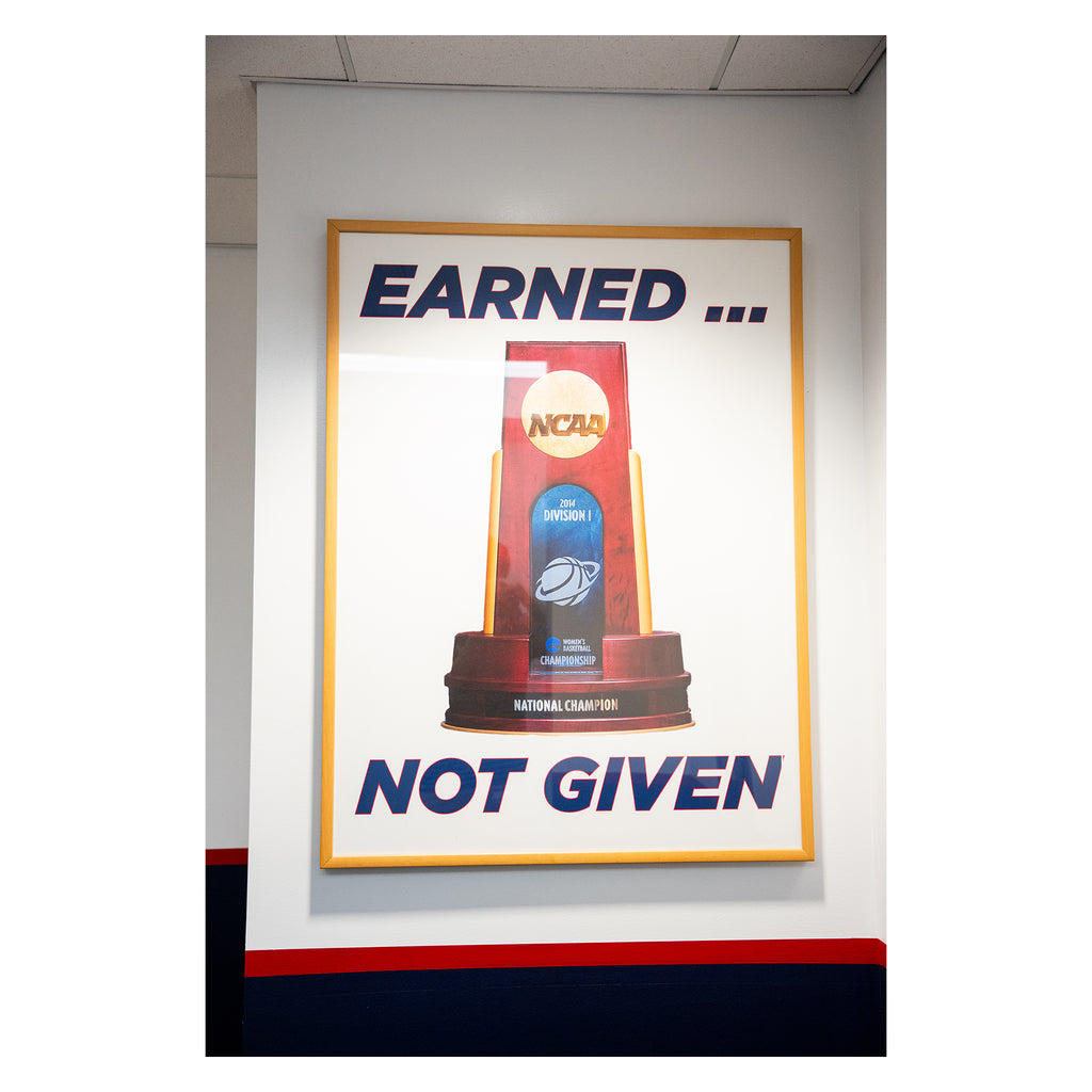Women’s Locker Room “Earned… Not Given” Entrance Artwork