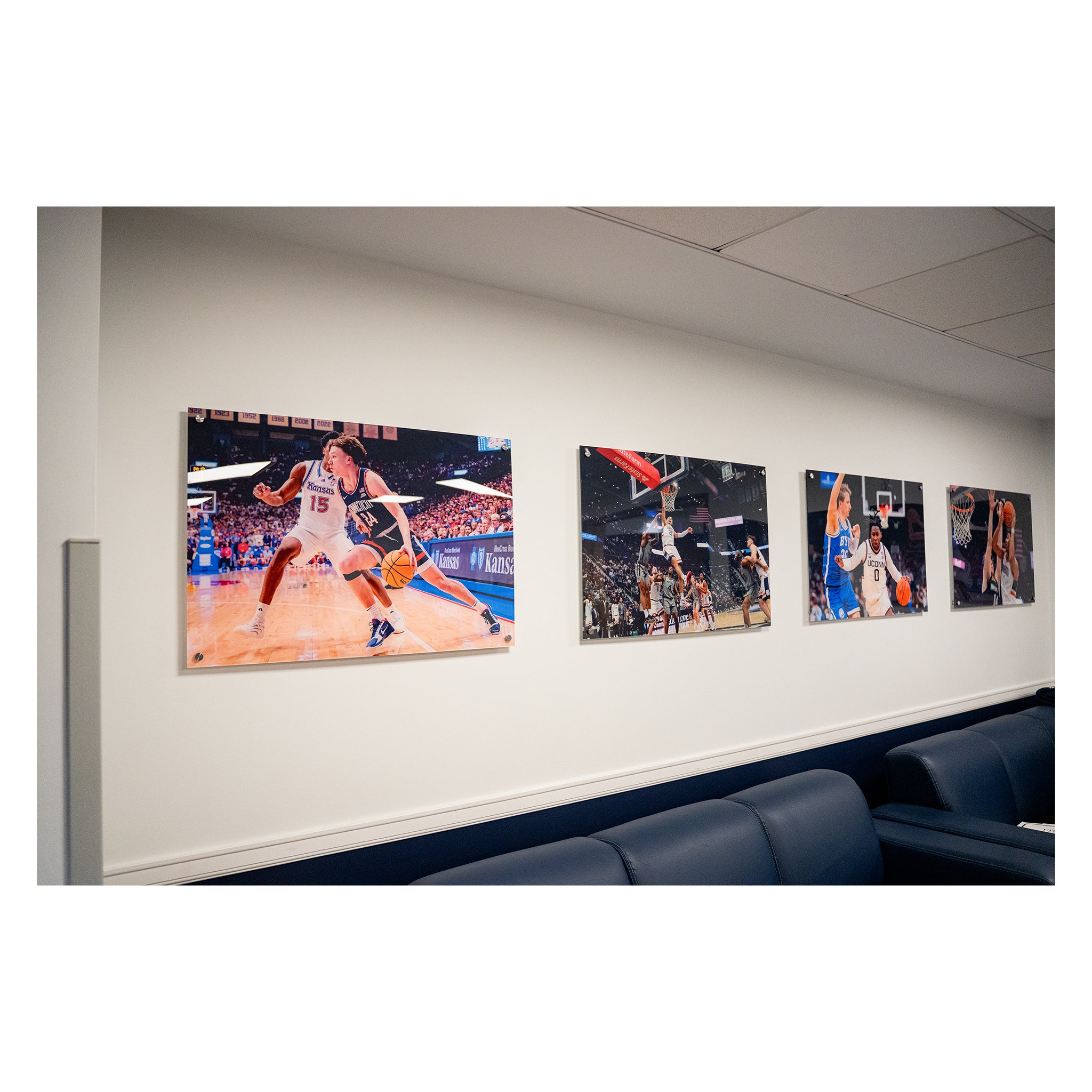 Braylon Mullins Autographed Men’s Basketball Locker Room Framed Photo