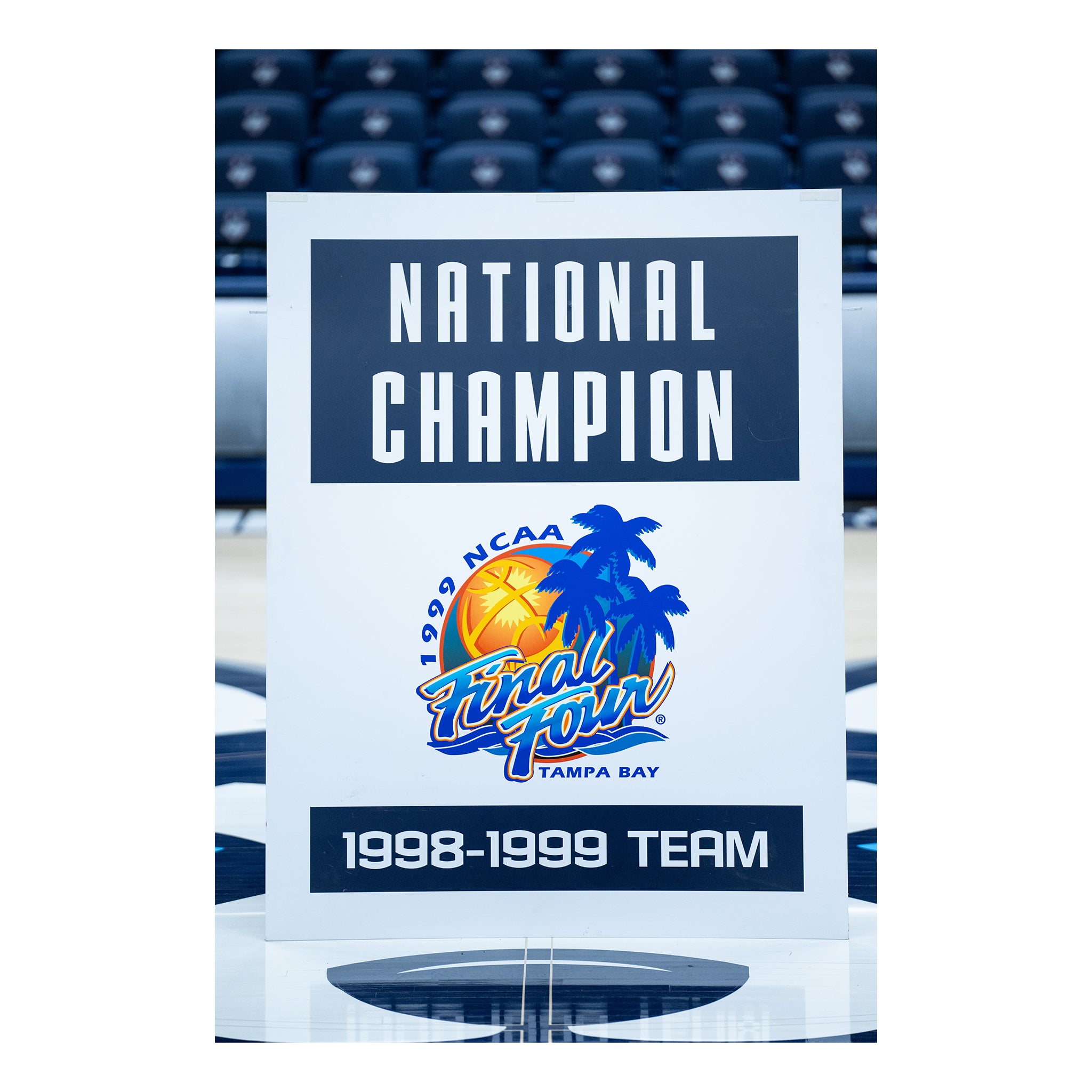 1999 Men's National Champion Team Huskies of Honor Sign