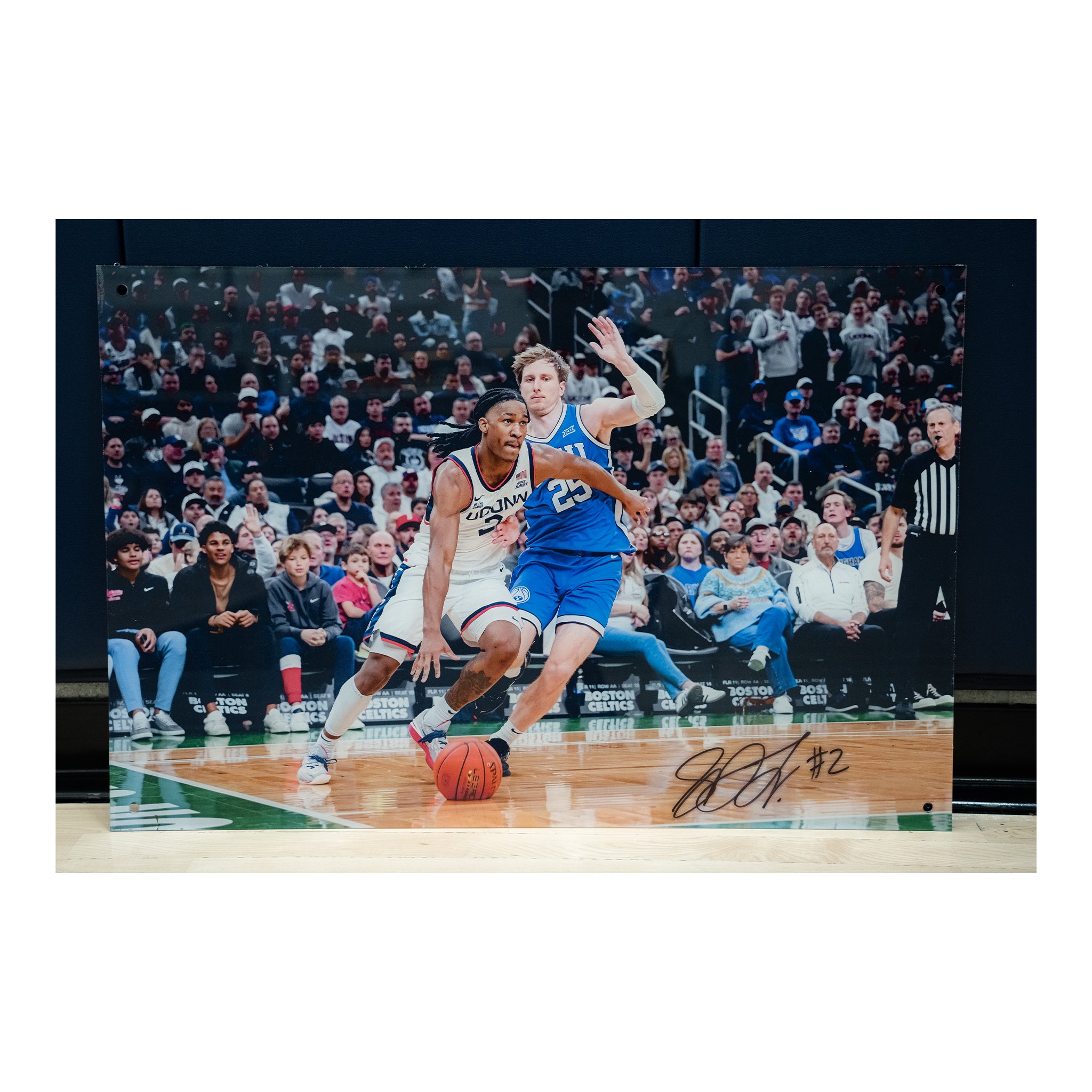 Silas Demary Jr. Autographed Men’s Basketball Locker Room Framed Photo