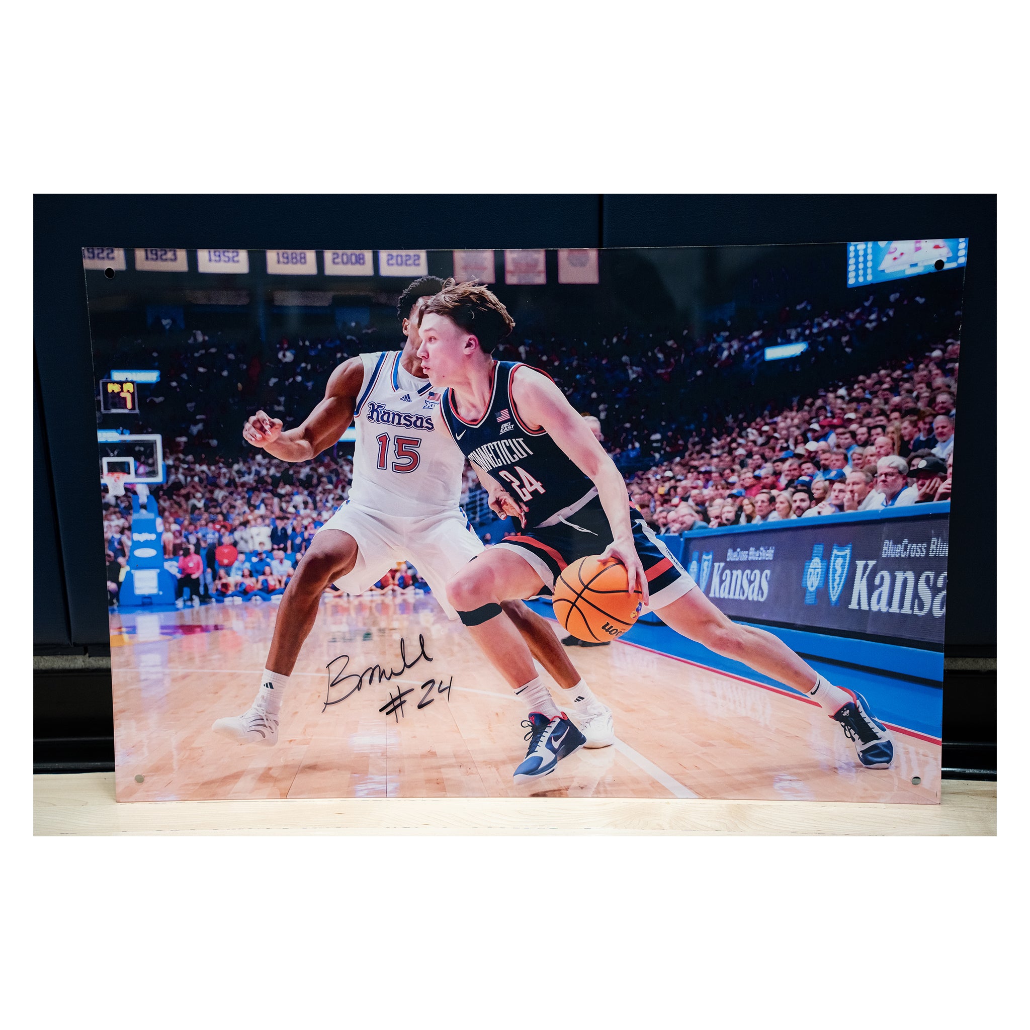 Braylon Mullins Autographed Men’s Basketball Locker Room Framed Photo