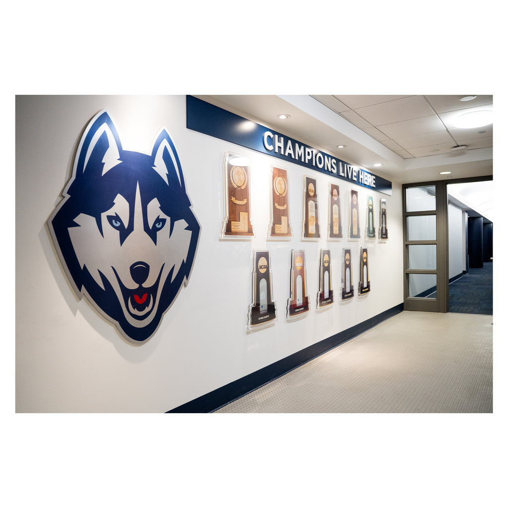 "Champions Live Here" Women’s Locker Room Exterior Wall Sign