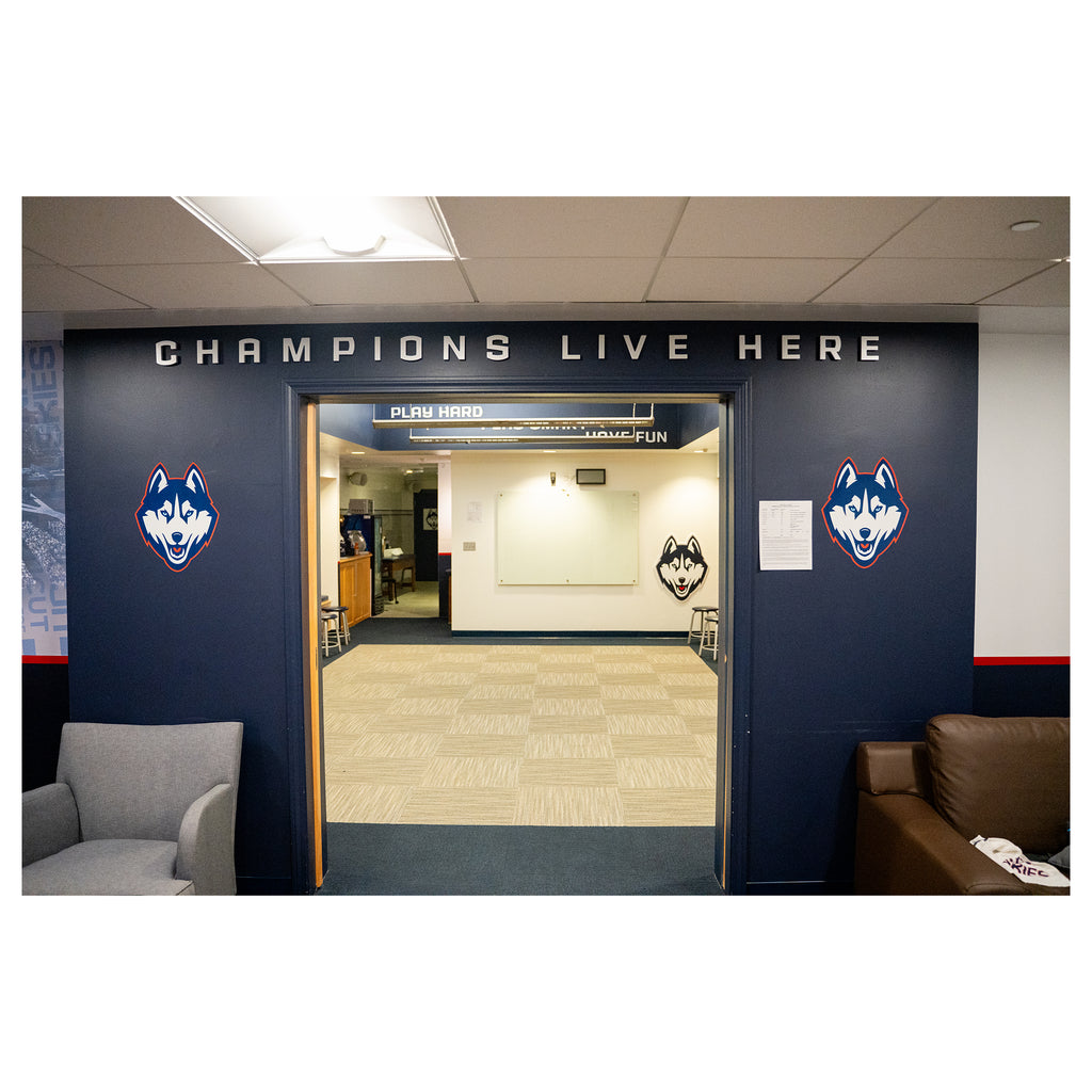 “Champions Live Here” Women’s Locker Room Letters