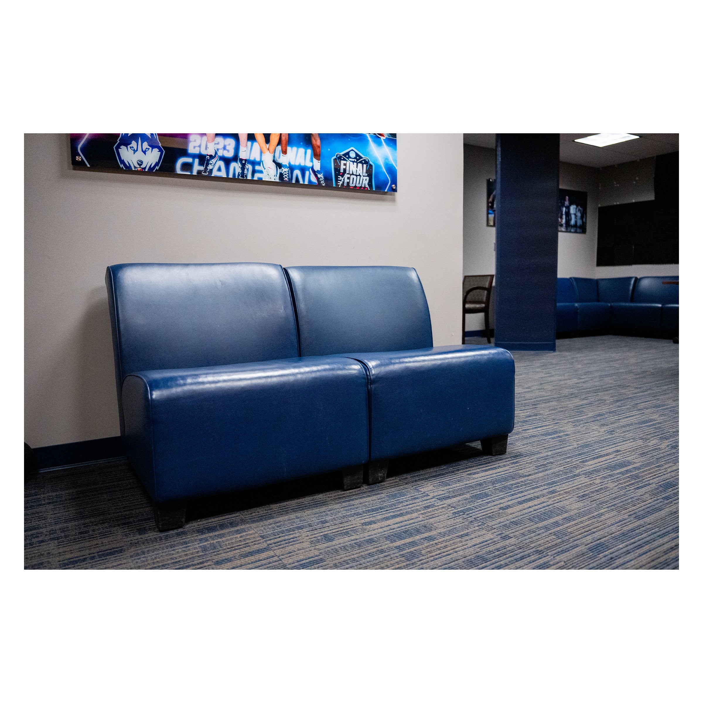 UConn Men’s Coaches Locker Room Compact Couch