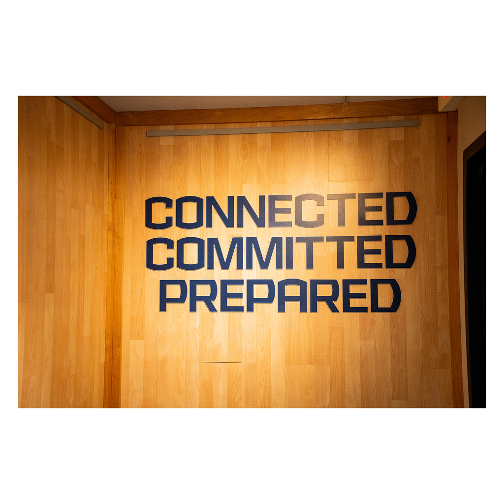 Connected Committed Prepared Sign w/ Husky Head