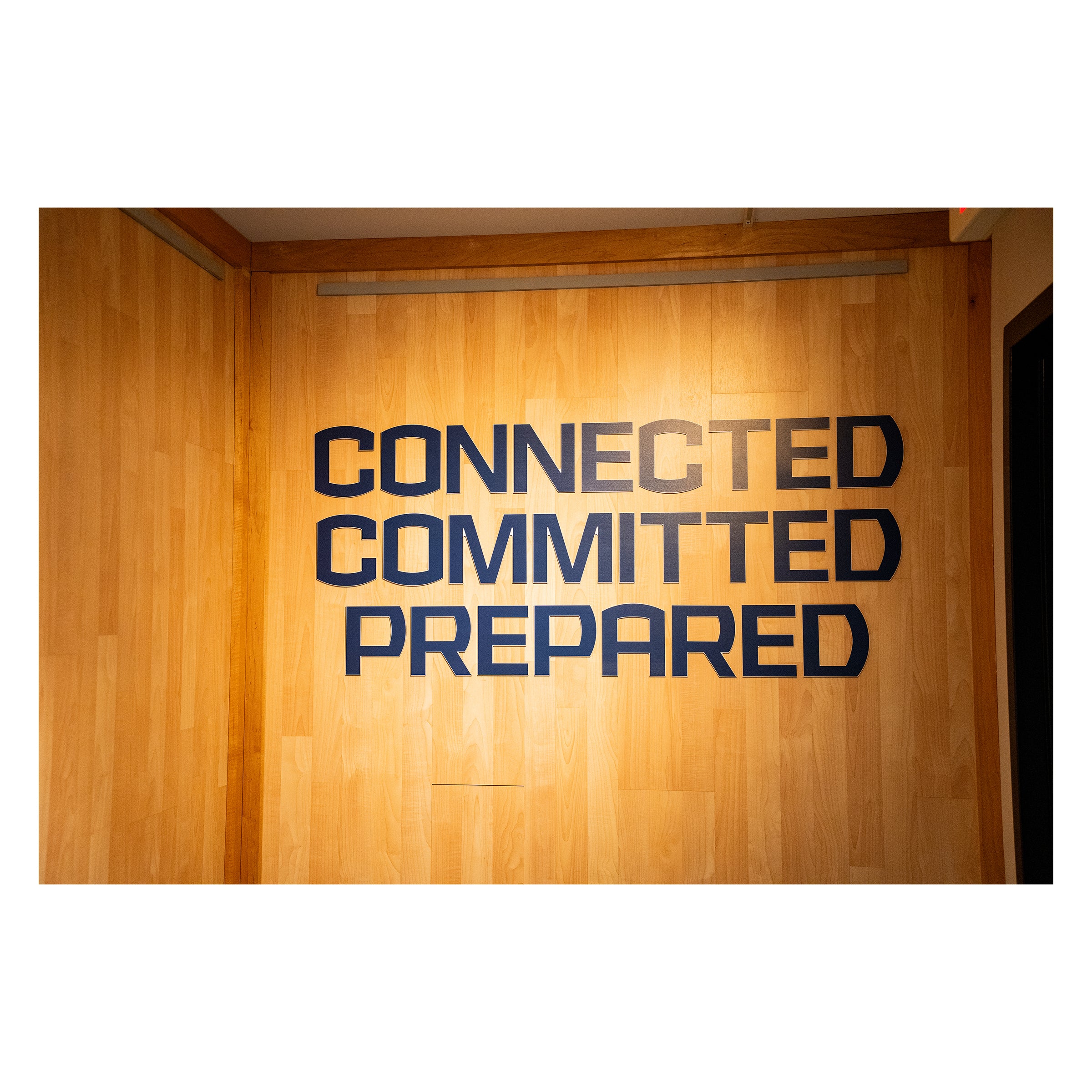 Connected Committed Prepared Sign w/ Husky Head