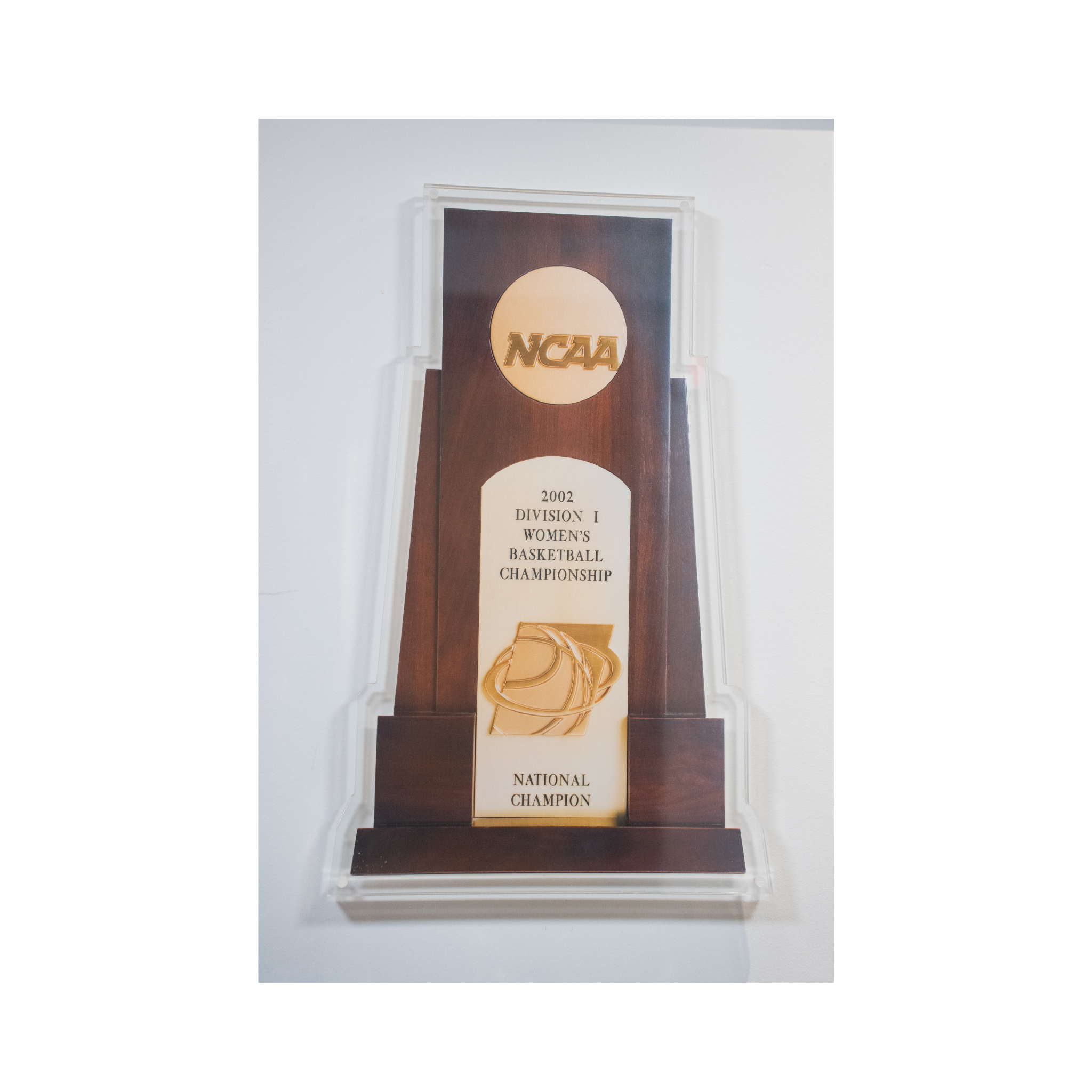 2002 NCAA Replica Championship Trophy Wall Art