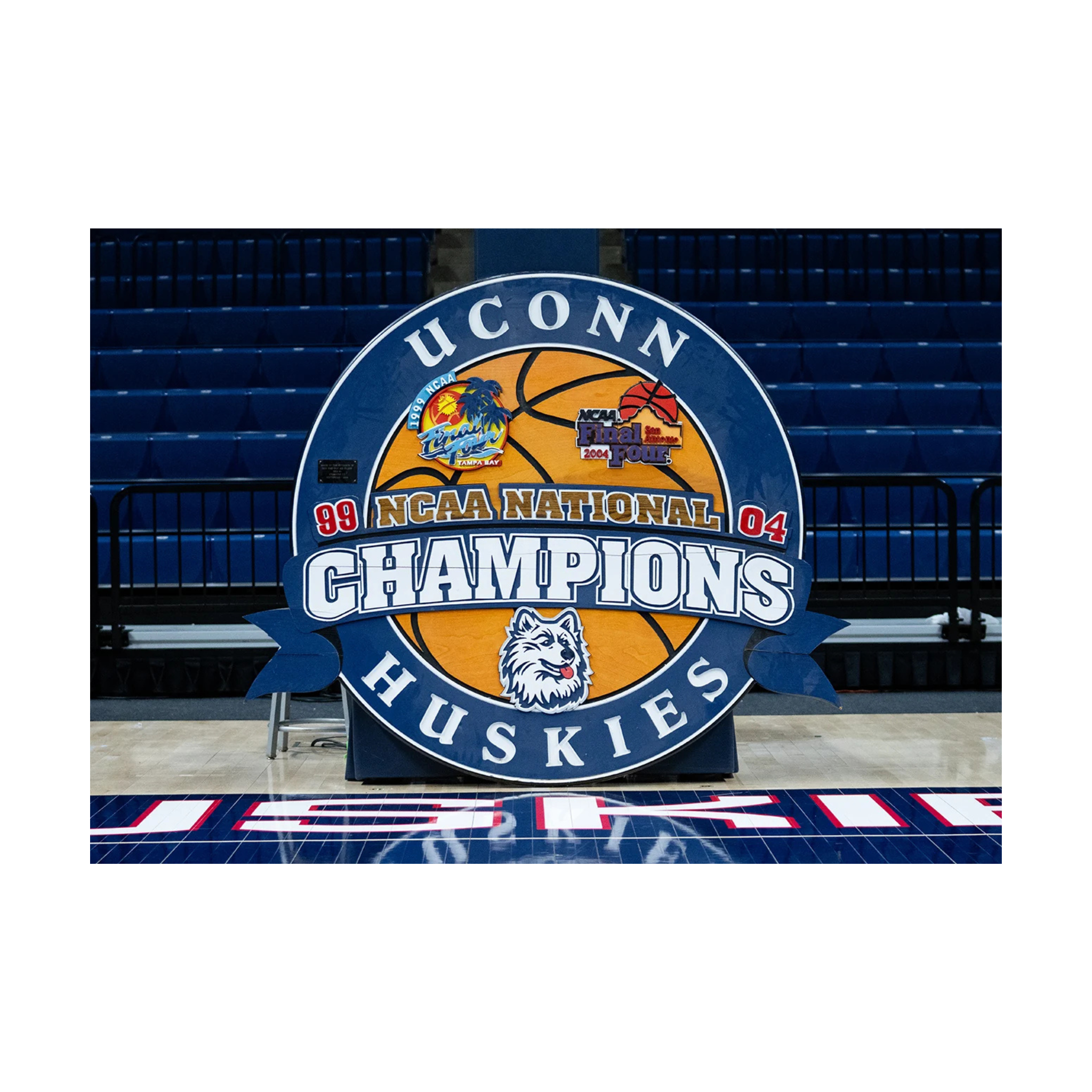 UConn Men’s 1999/2004 National Champions Wooden Sign
