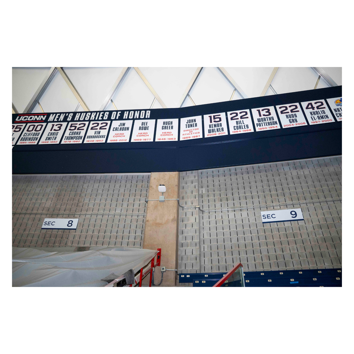 Gampel Pavilion - Section 9 Upper Bowl Sign