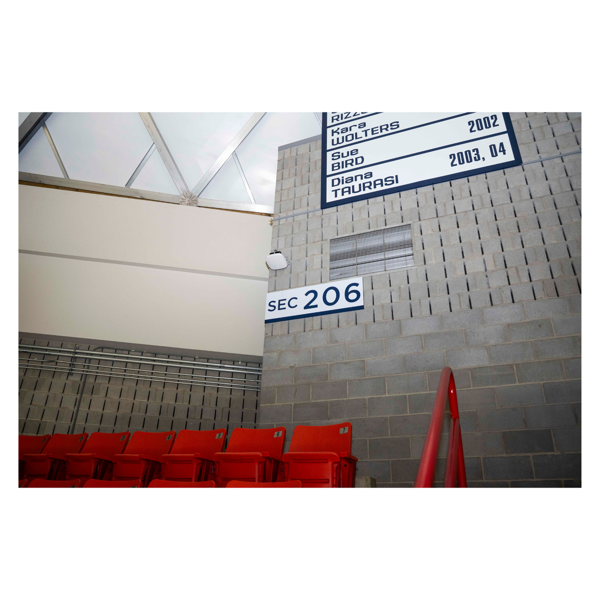 Gampel Pavilion - Section 206 Upper Bowl Sign