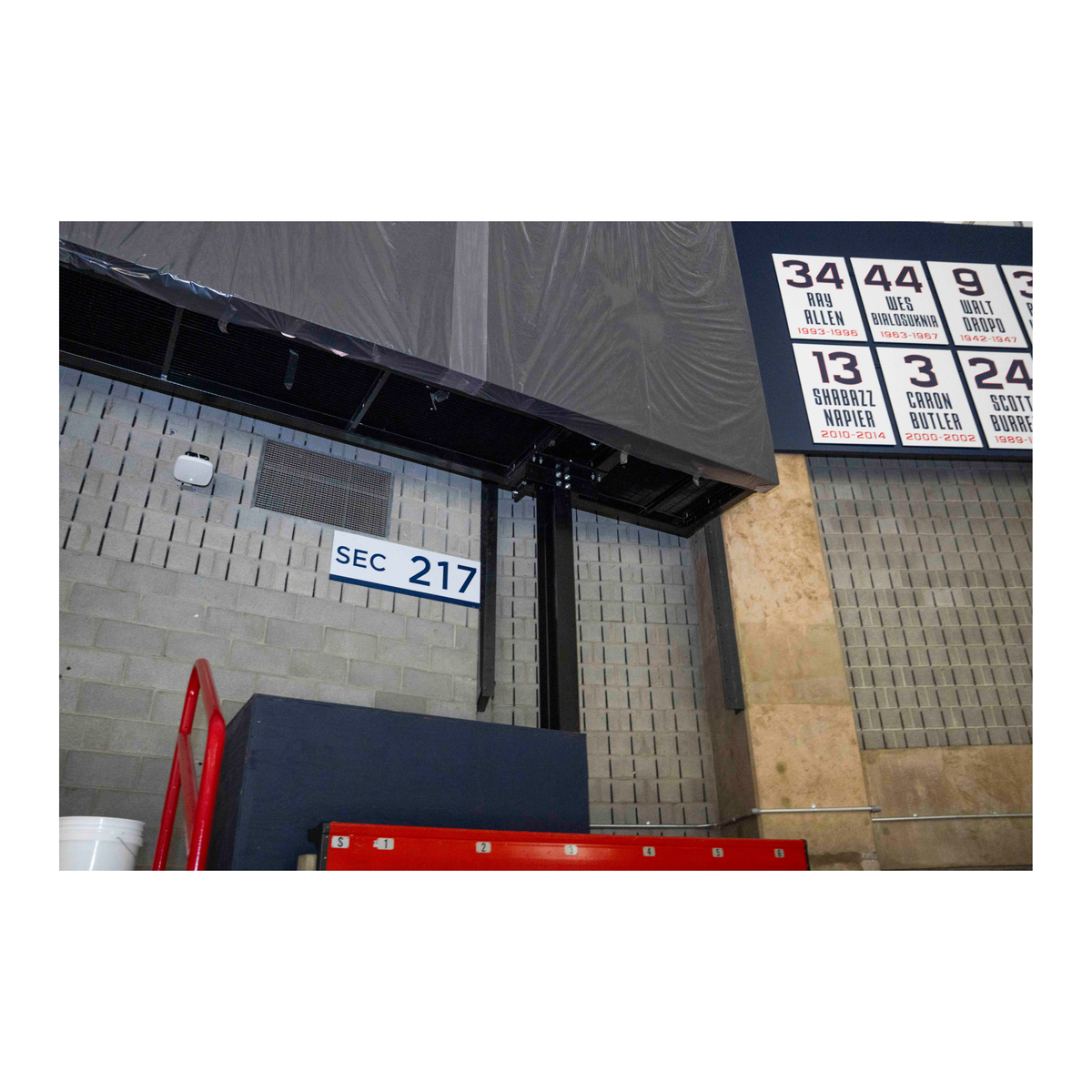 Gampel Pavilion - Section 217 Upper Bowl Sign